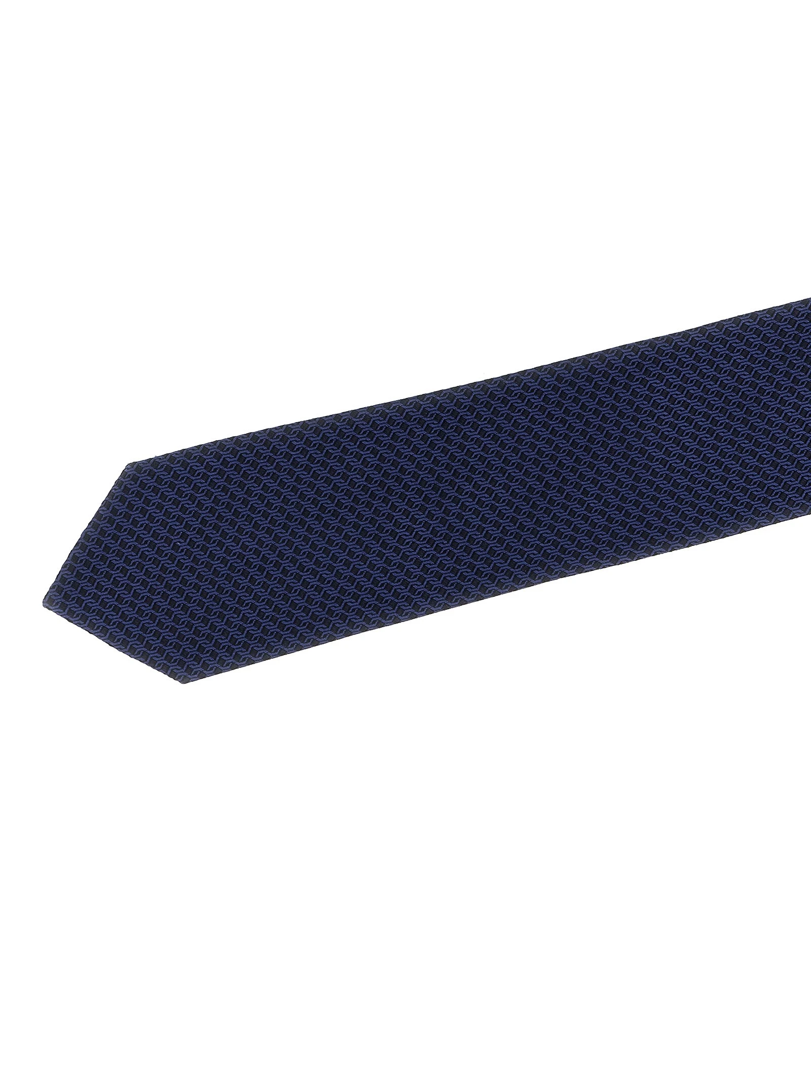Patterned silk tie