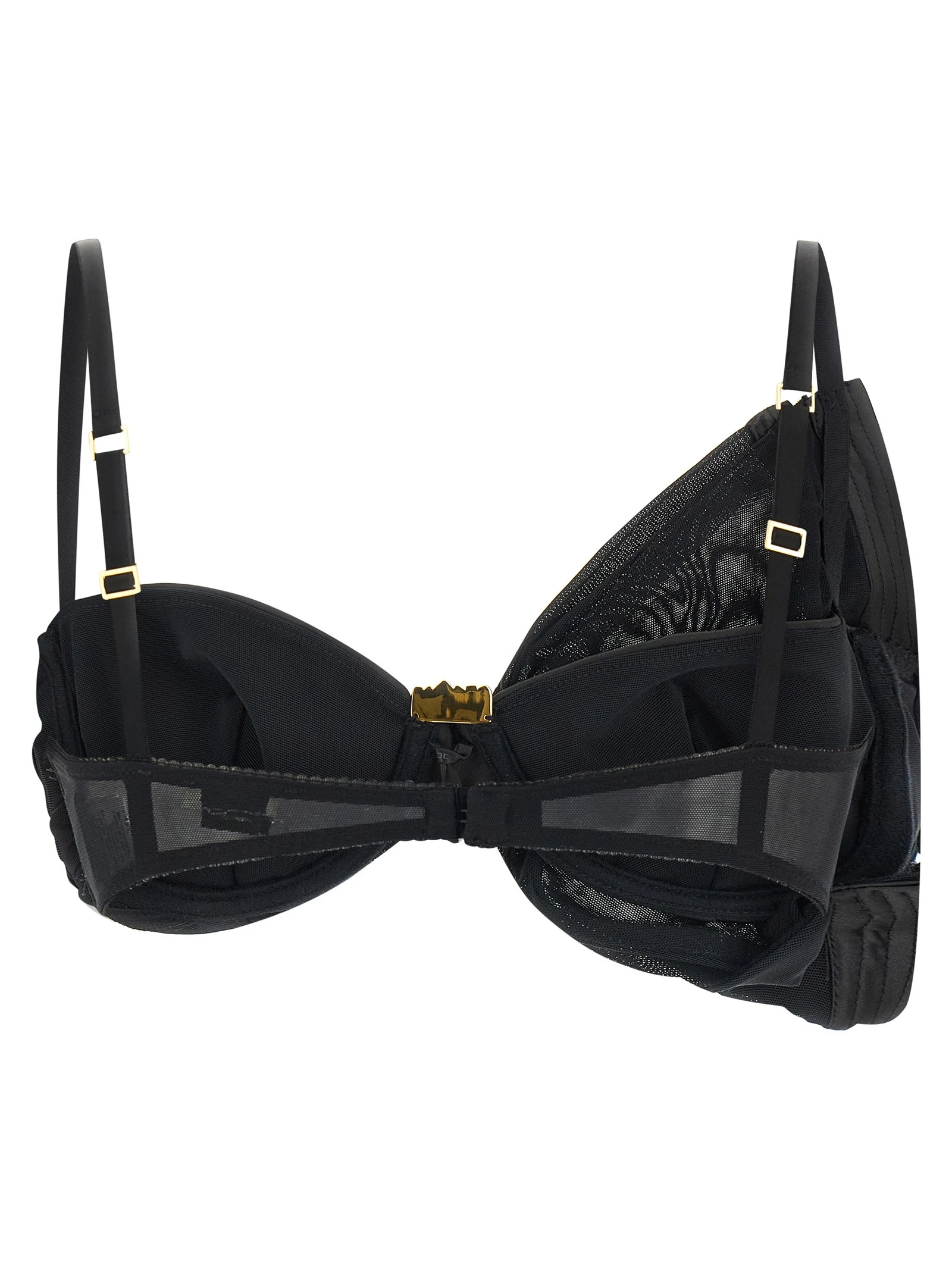 Satin bra and tulle
