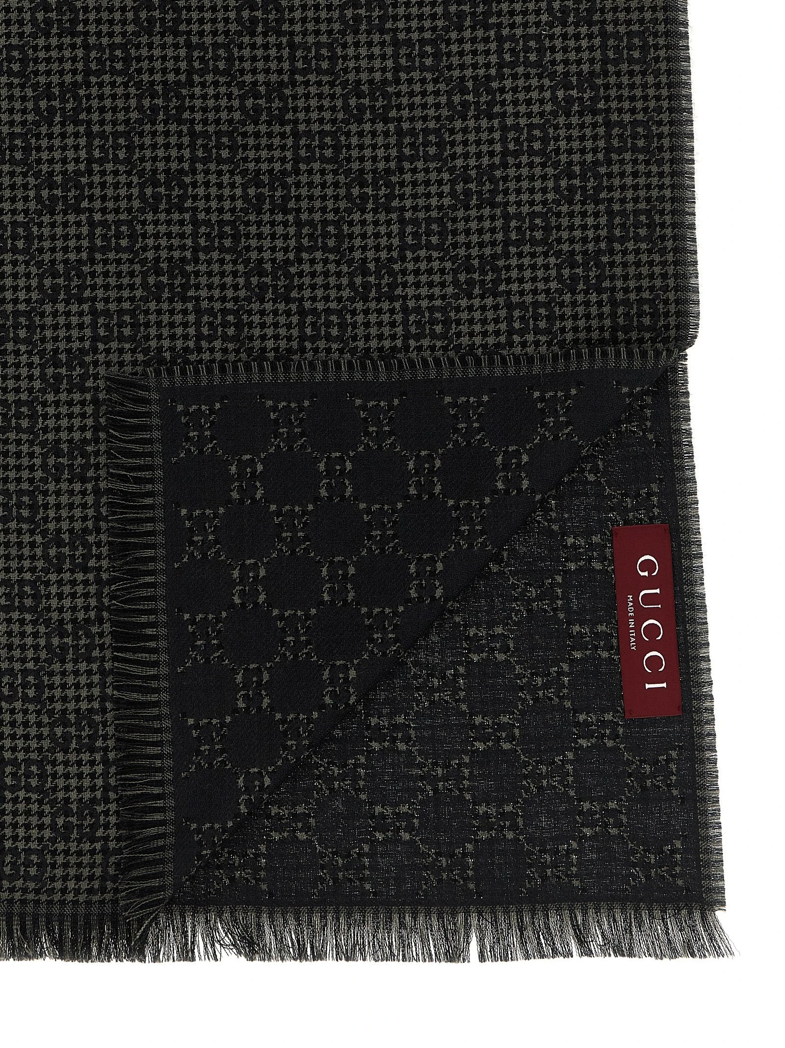 Wool silk scarf