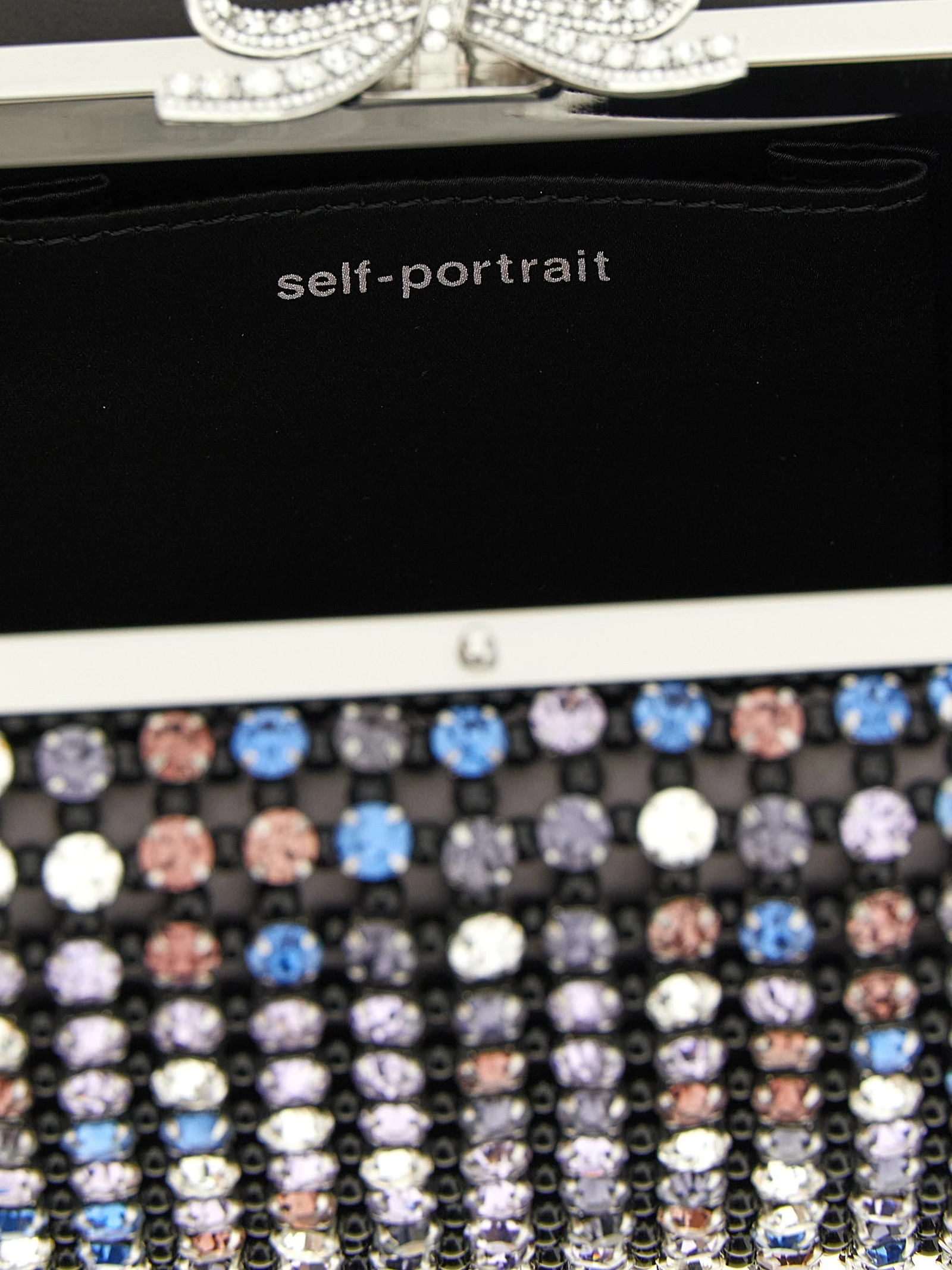 'Multi Crystal Chainmail' clutch