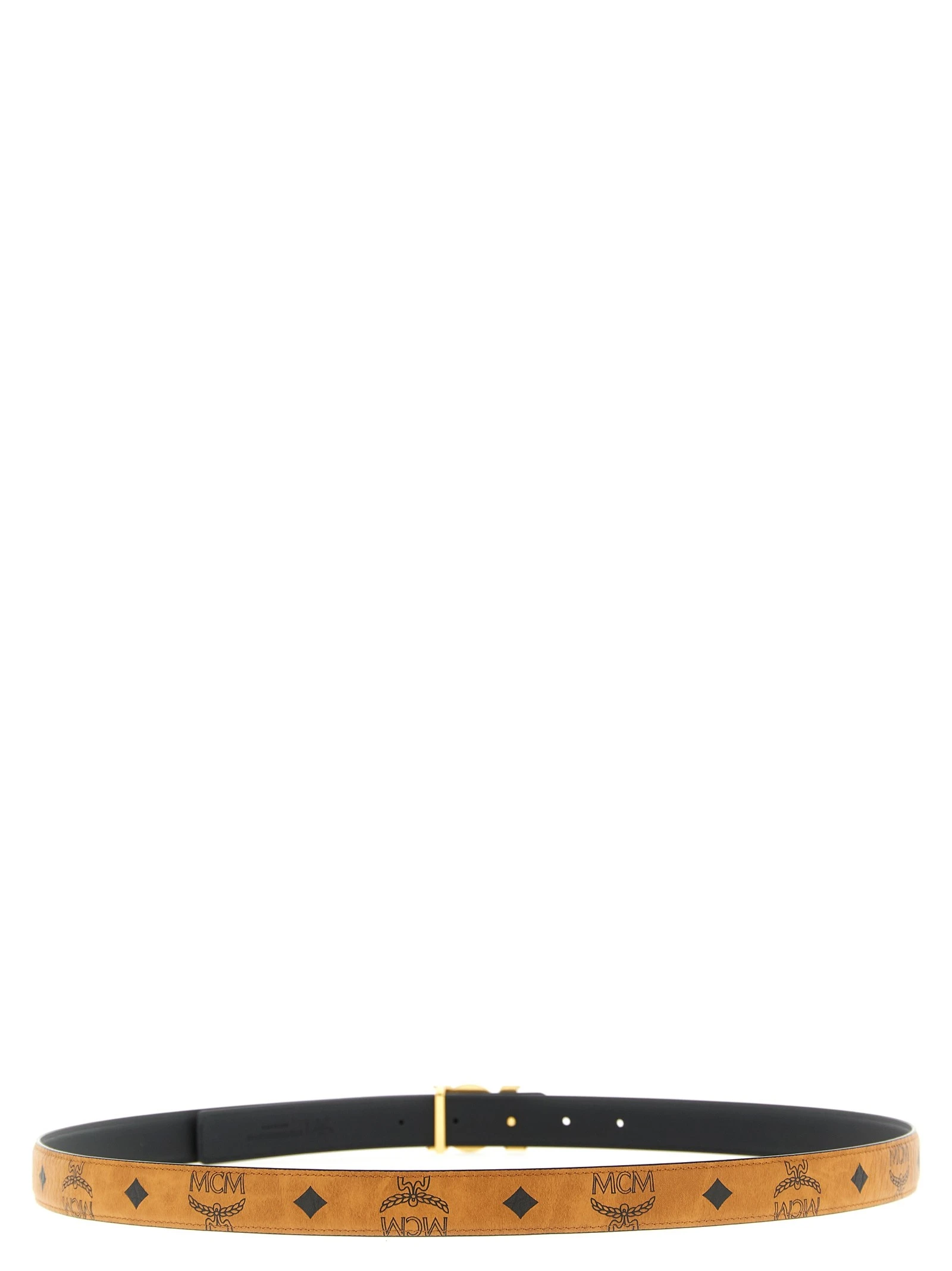 Logo buckle belt.