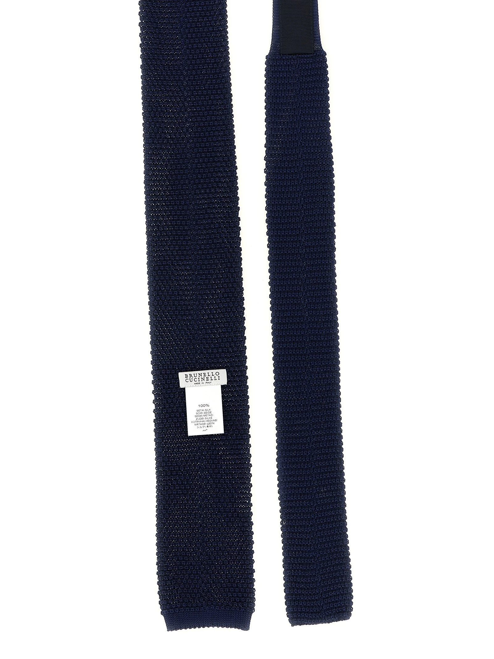 Silk knit tie