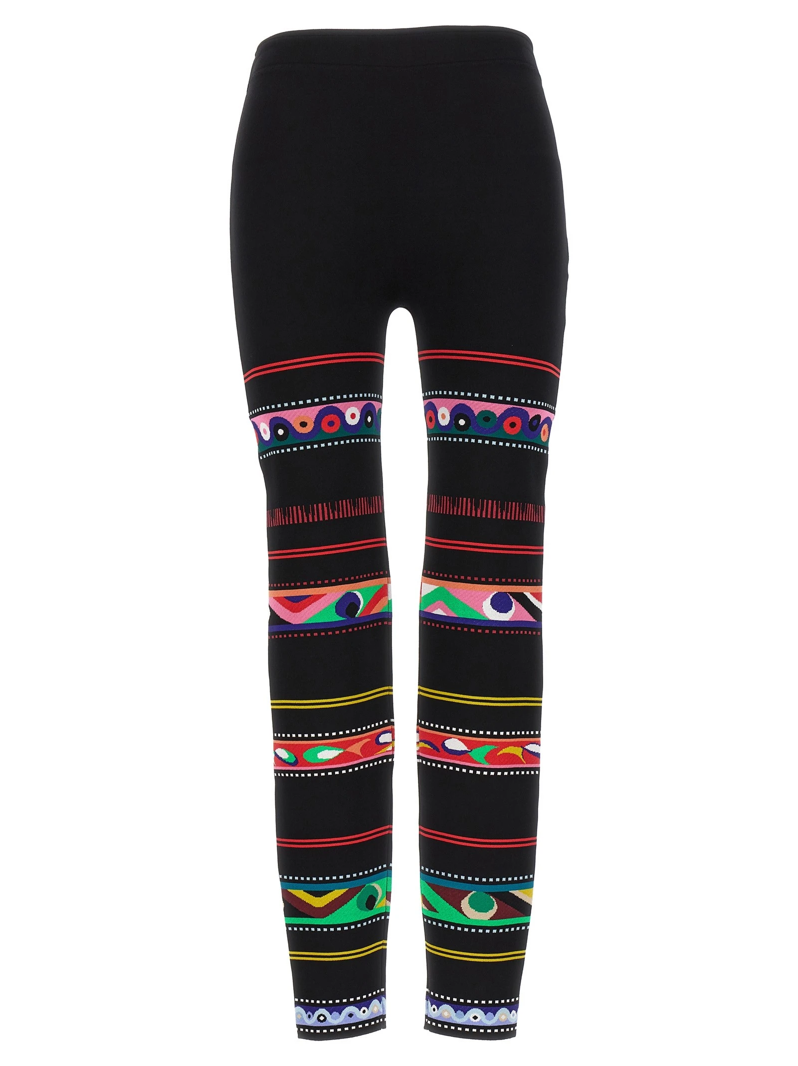 Jacquard patterned leggings