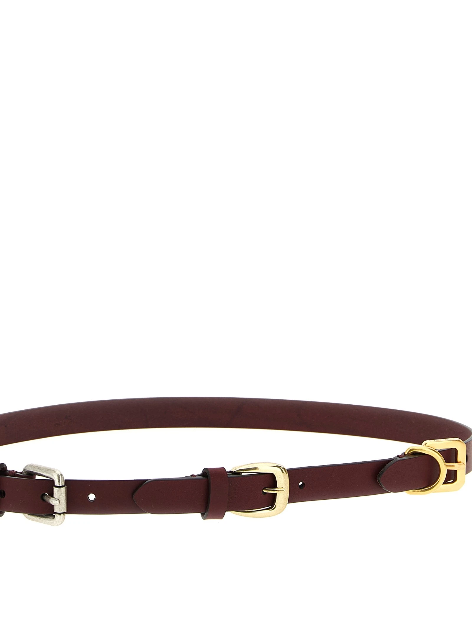 Triple buckle belt