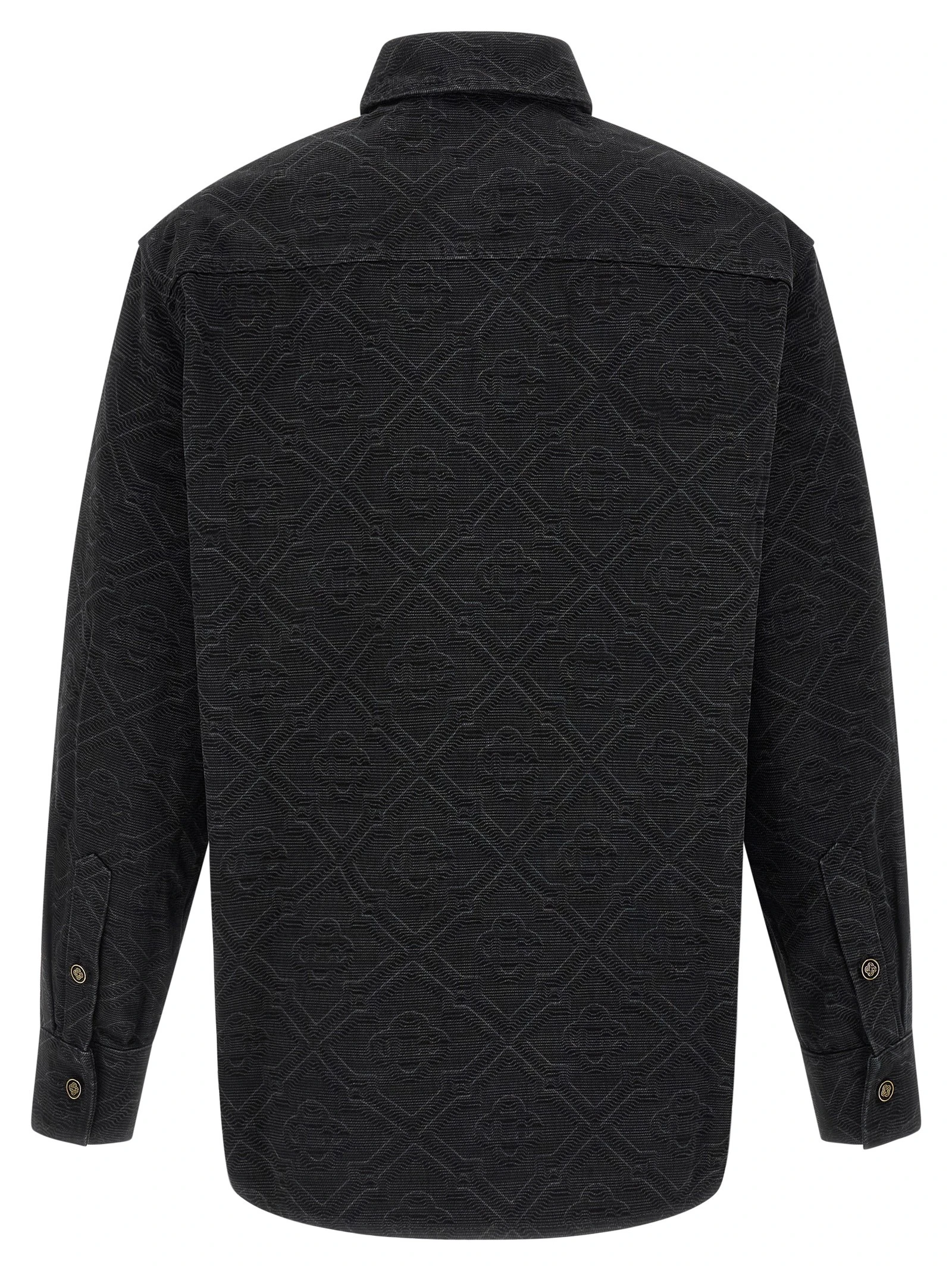 'Laser Monogram Denim' overshirt