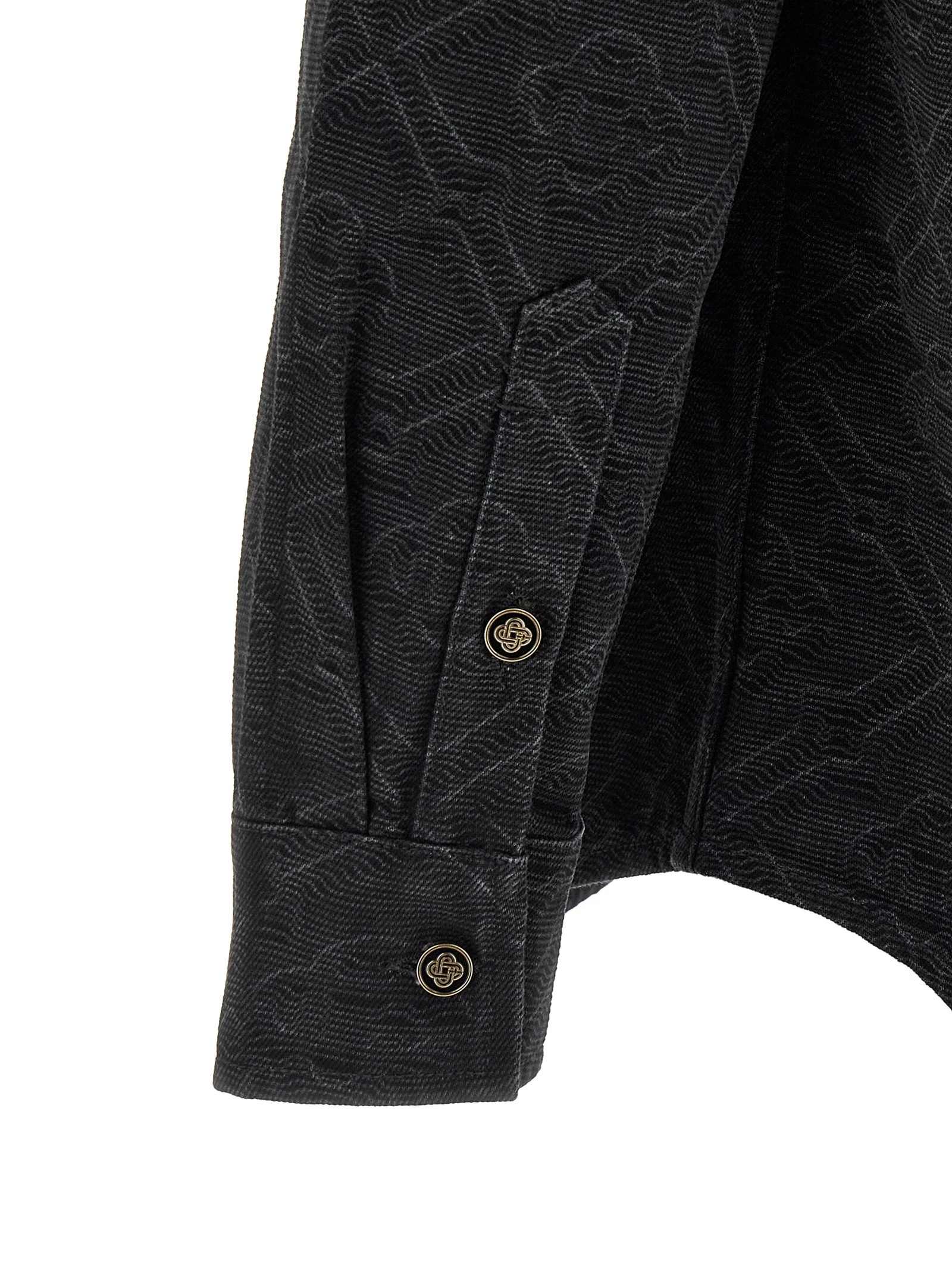 'Laser Monogram Denim' overshirt