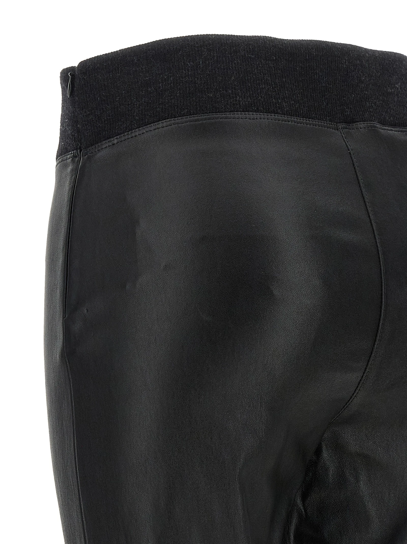 Stretch nappa leather leggings
