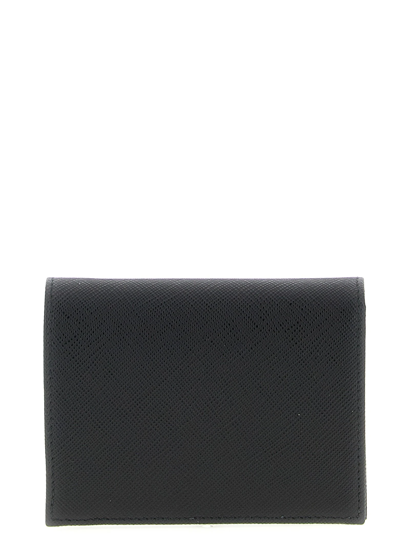 Logo leather wallet