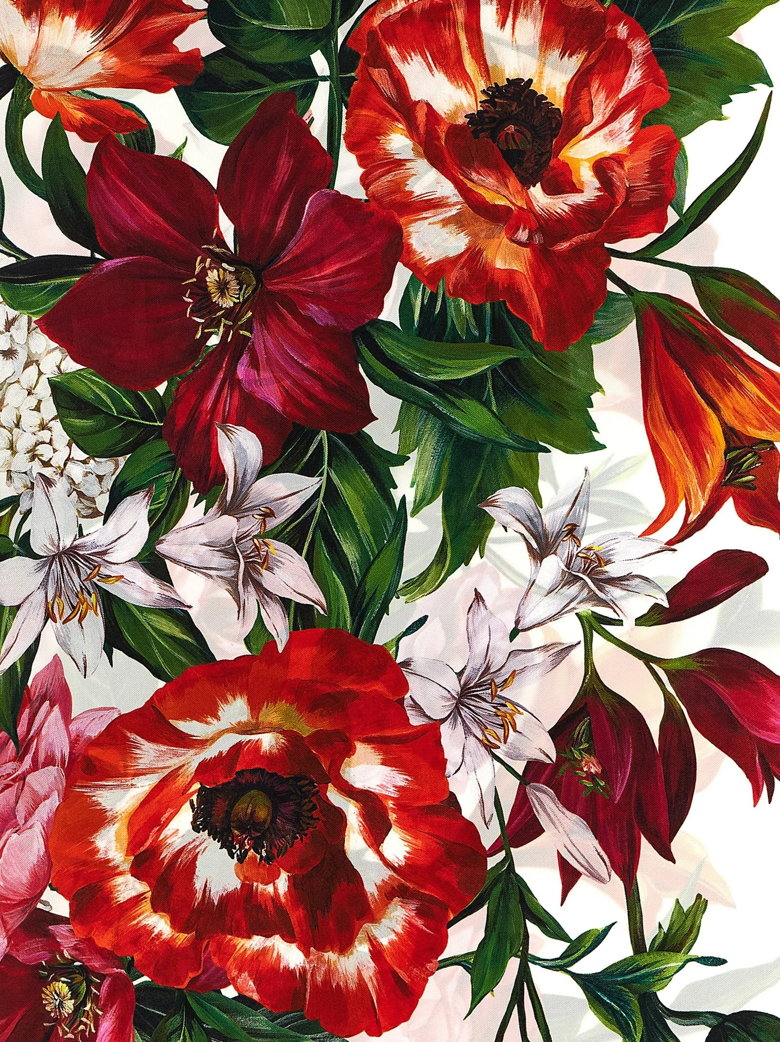 Floral print scarf