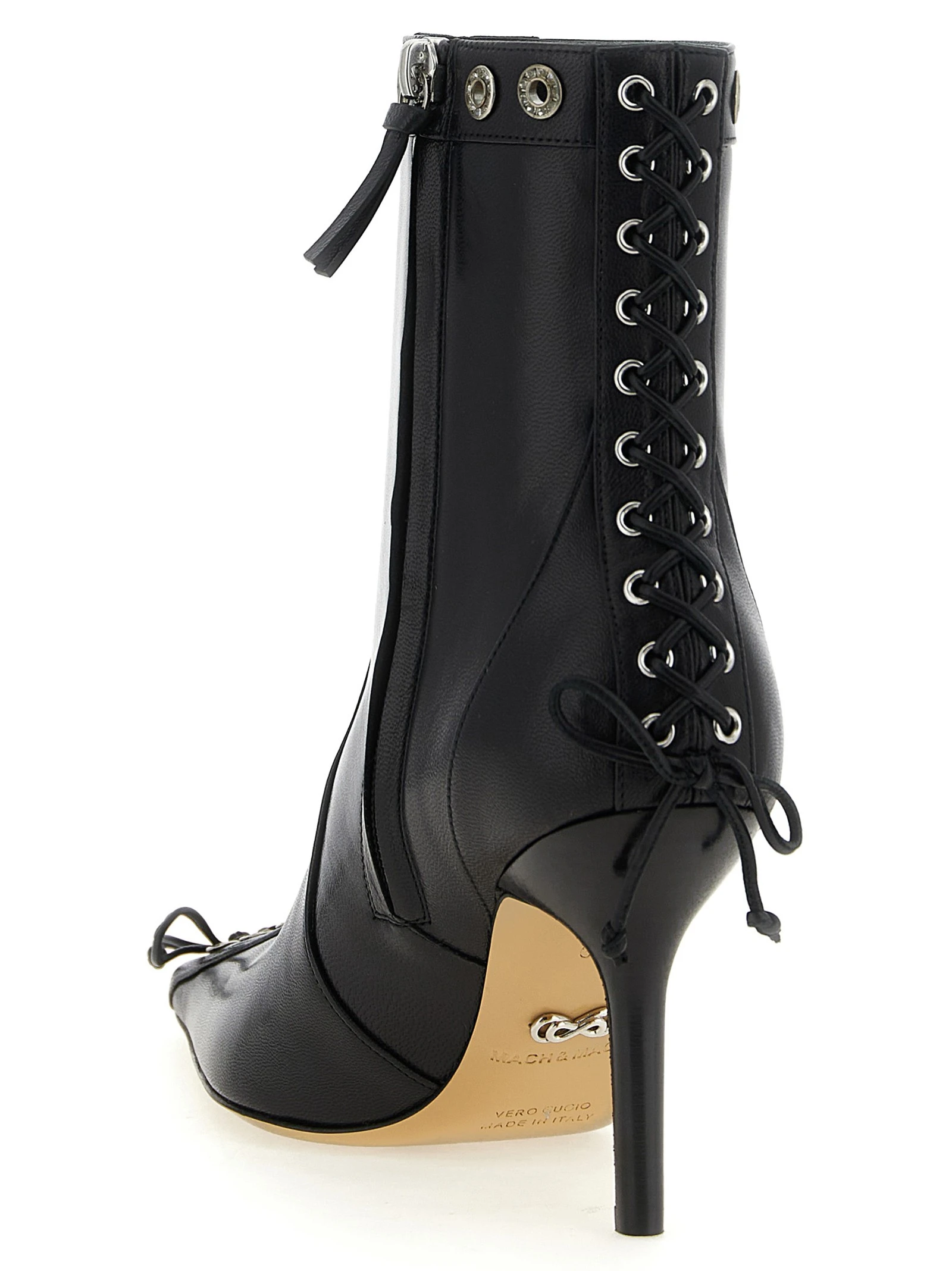 'Crystalized Corset' ankle boots