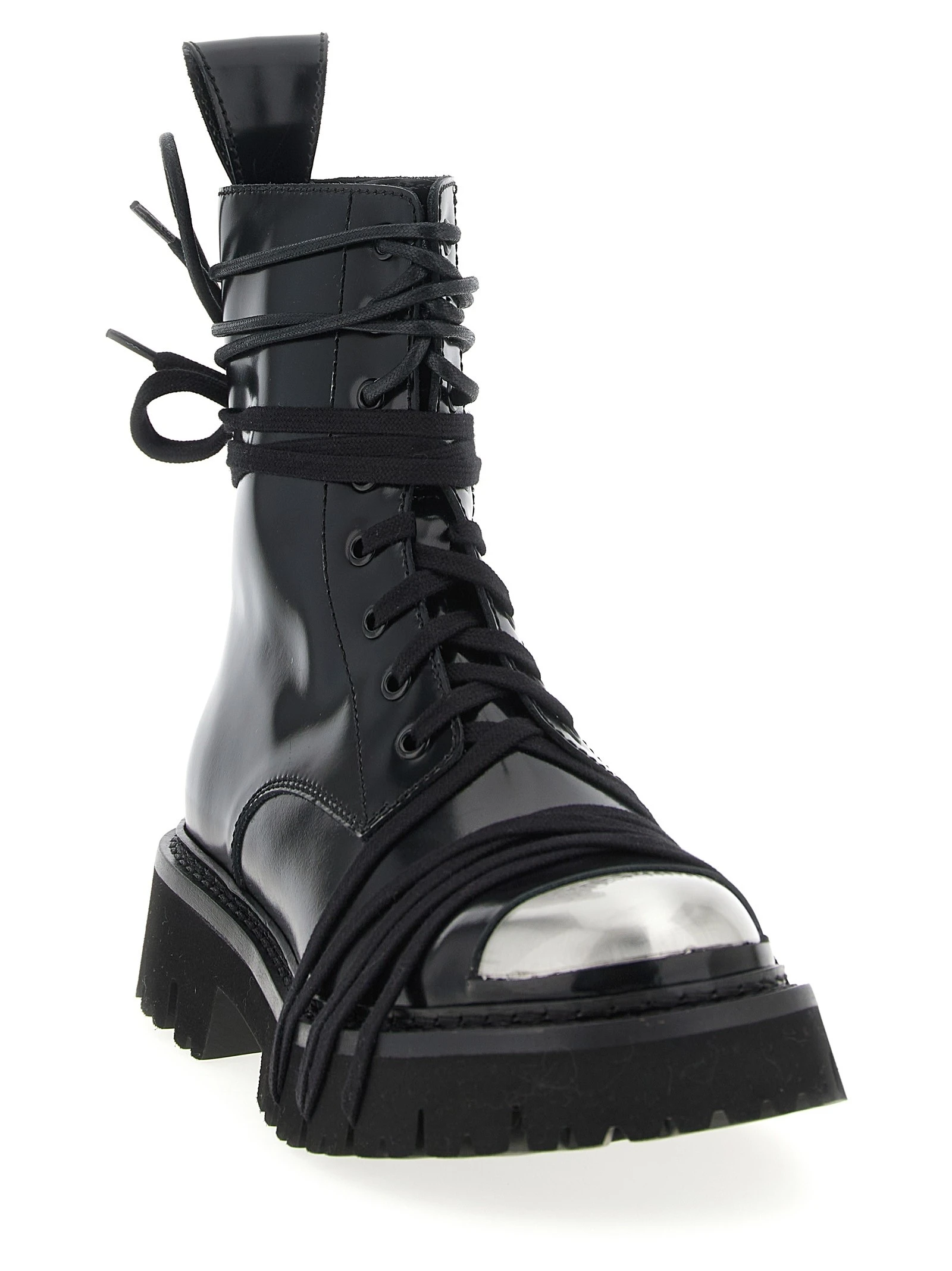 'Combat' combat boots