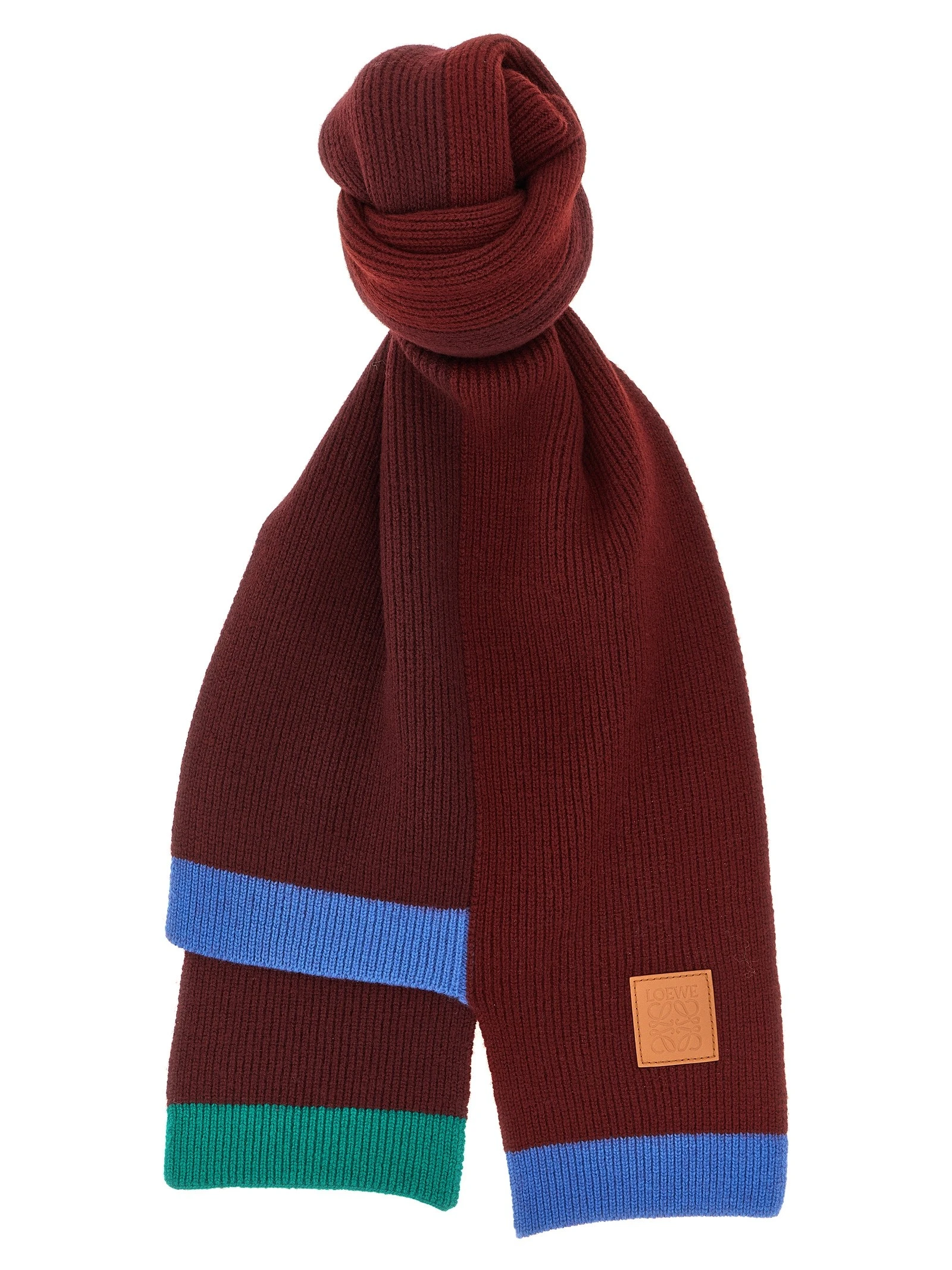 Wool asymmetrical scarf