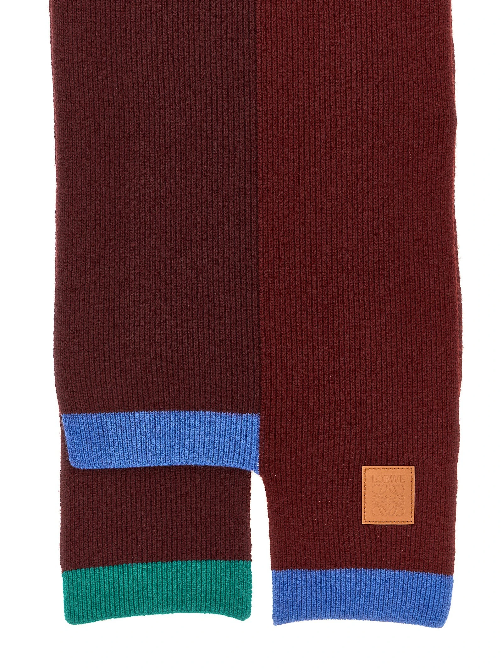 Wool asymmetrical scarf