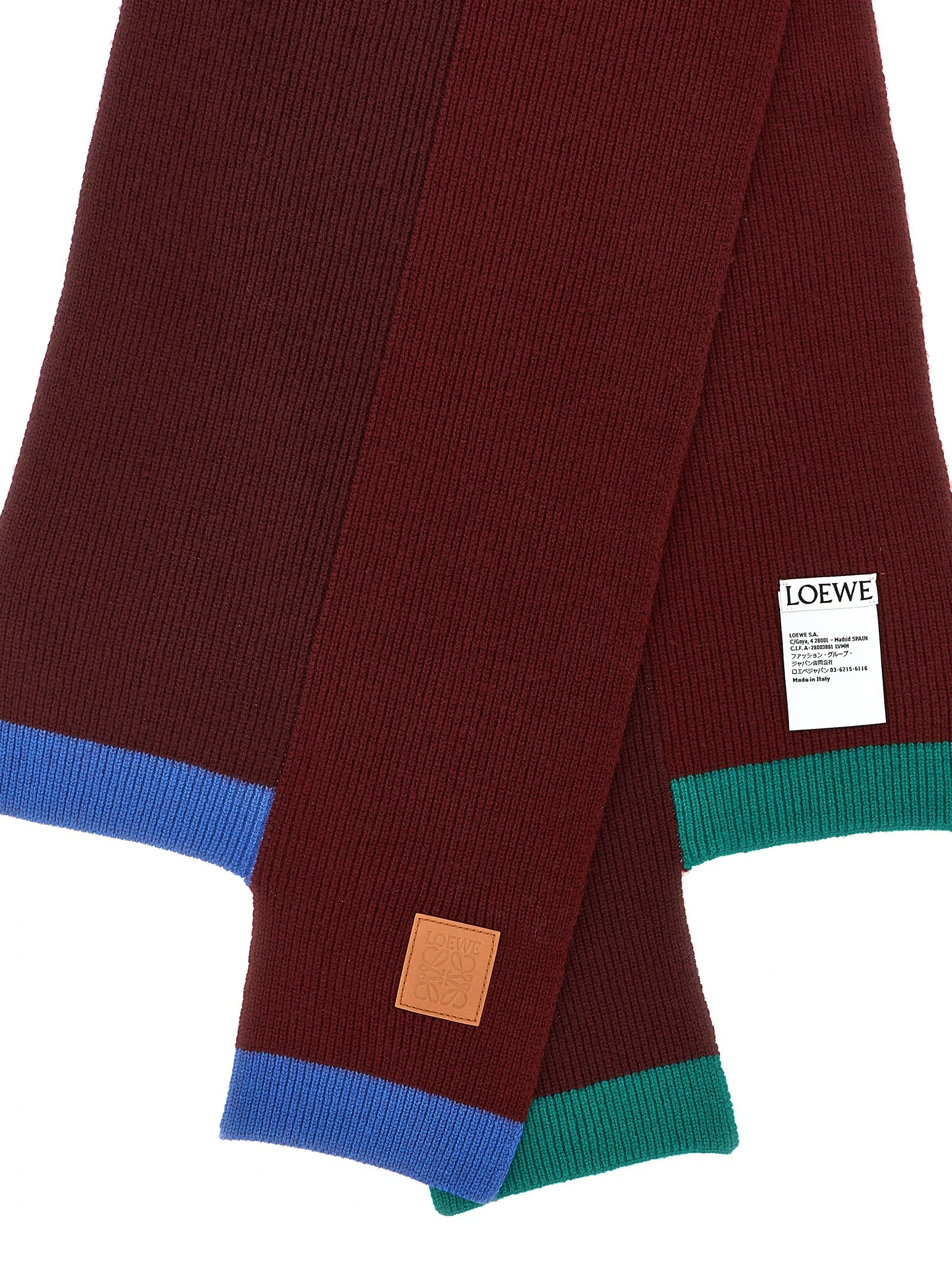 Wool asymmetrical scarf
