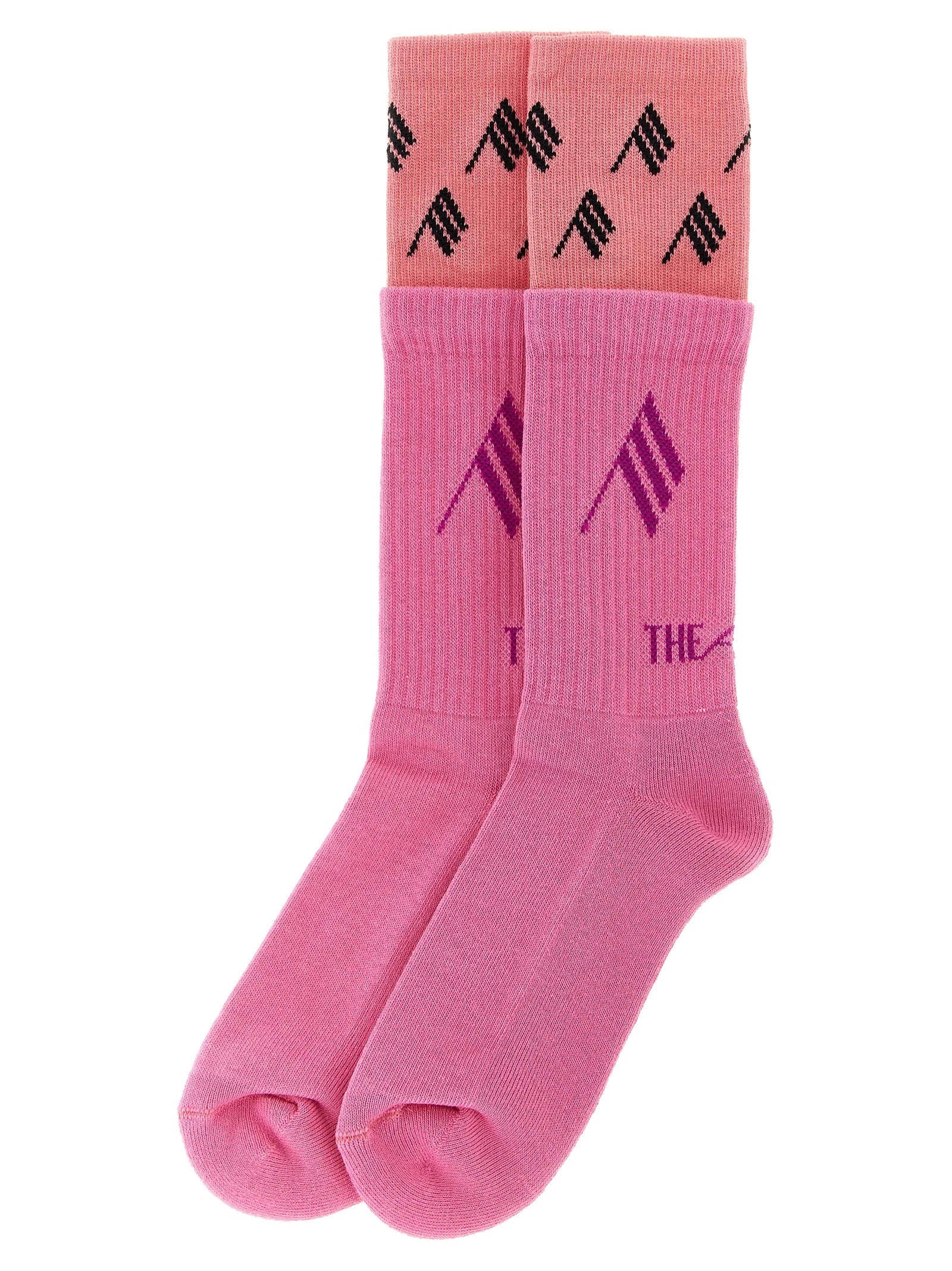 Double layer logo socks