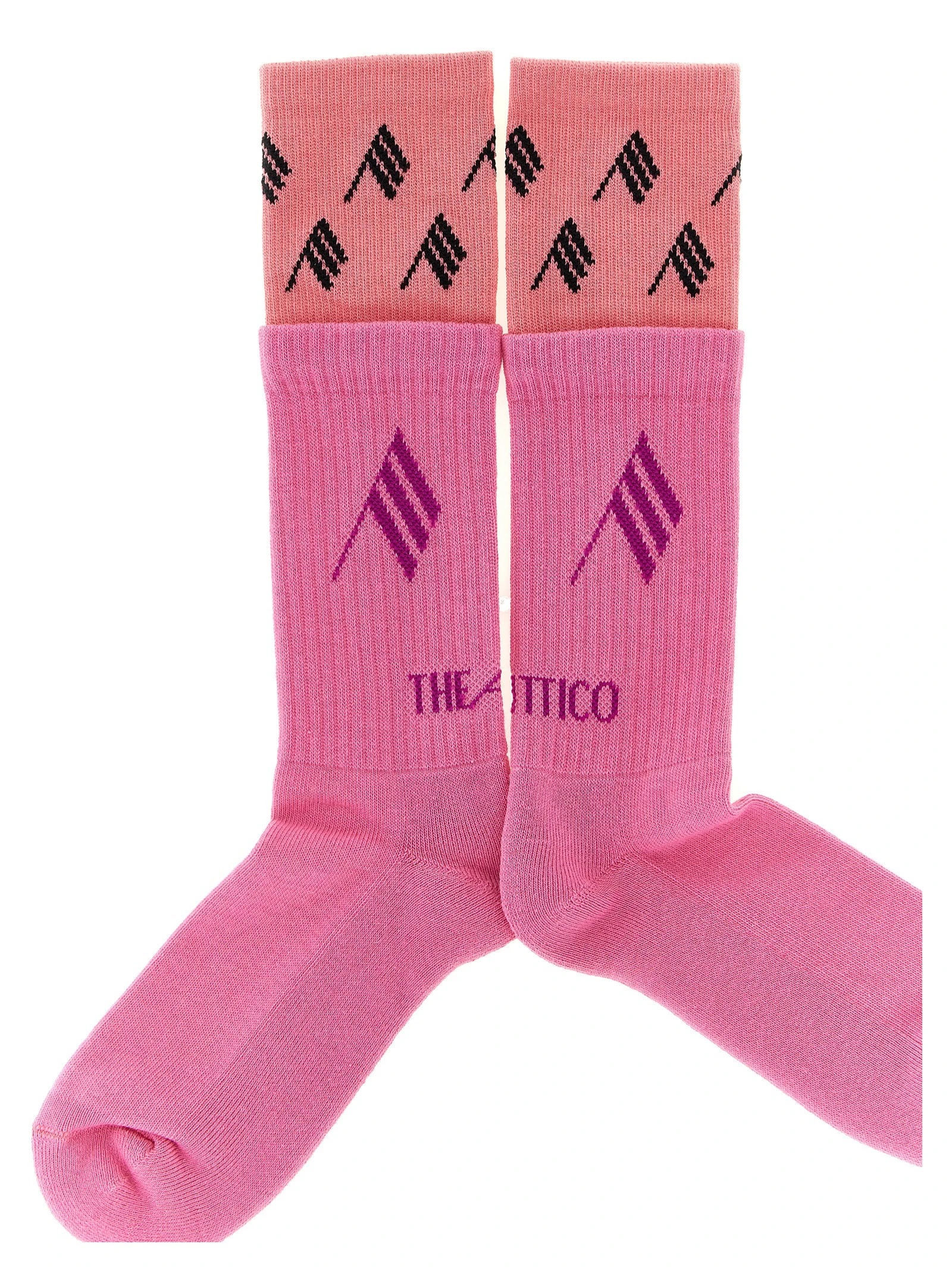 Double layer logo socks