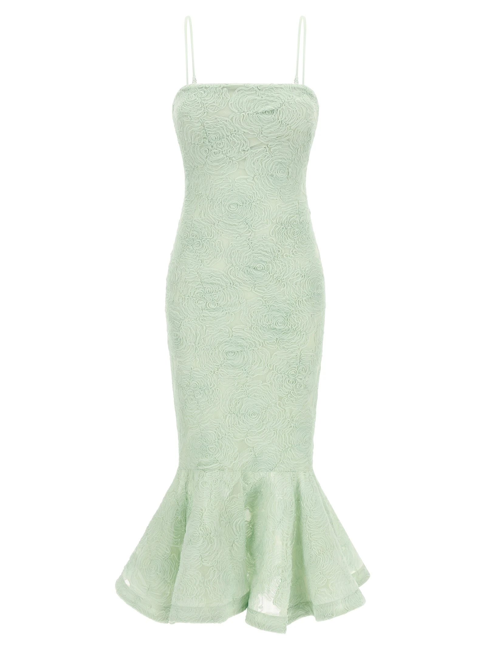 'Flower Mesh Flounce' dress