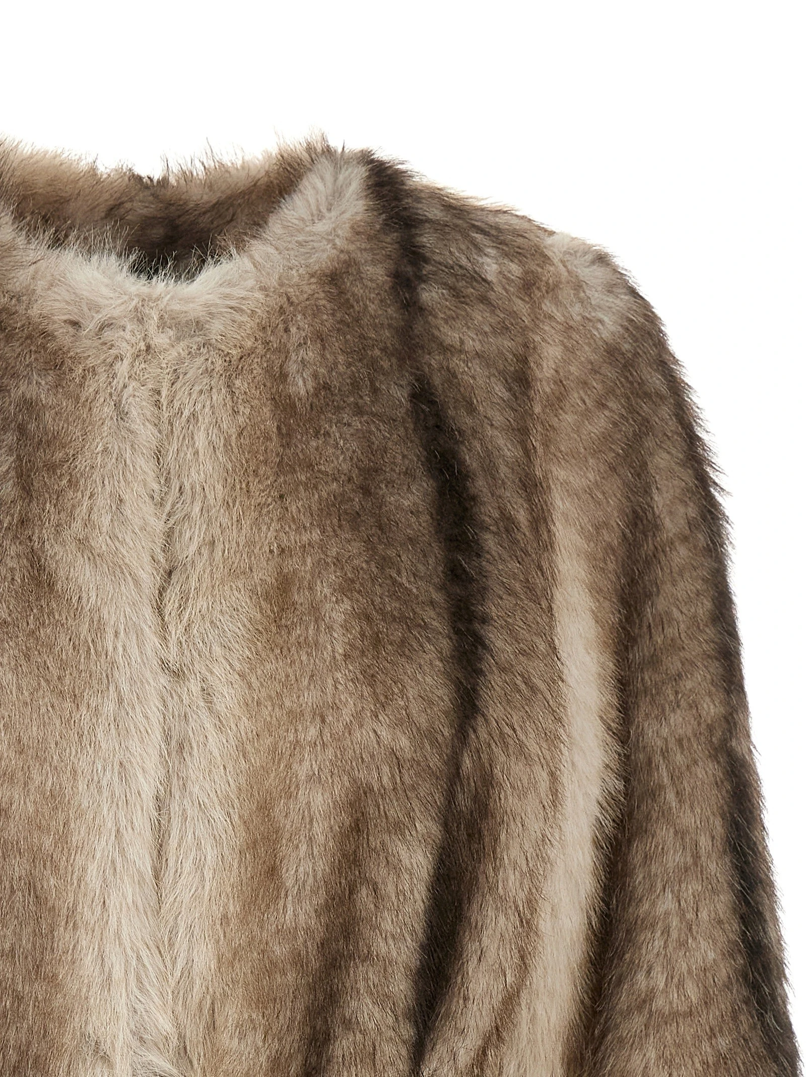 Eco-fur coat
