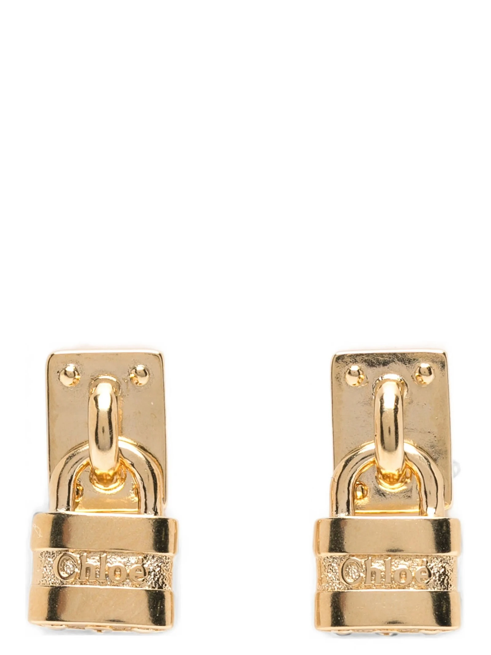 'Paddington' mini padlock earrings