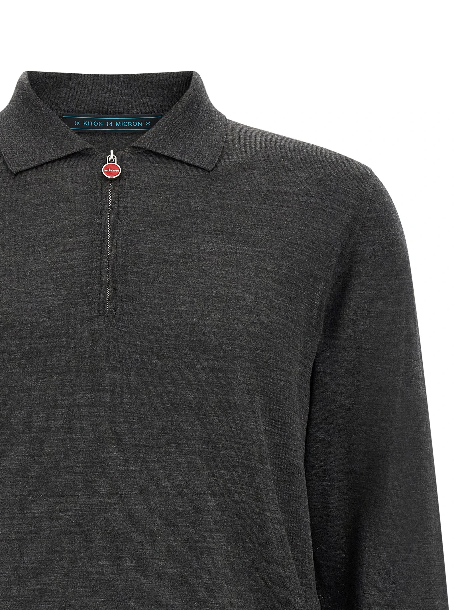 Wool polo shirt 14 microns