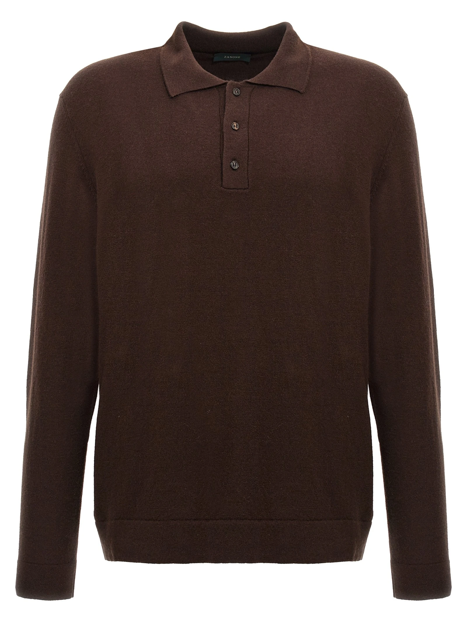 Cashmere wool polo shirt