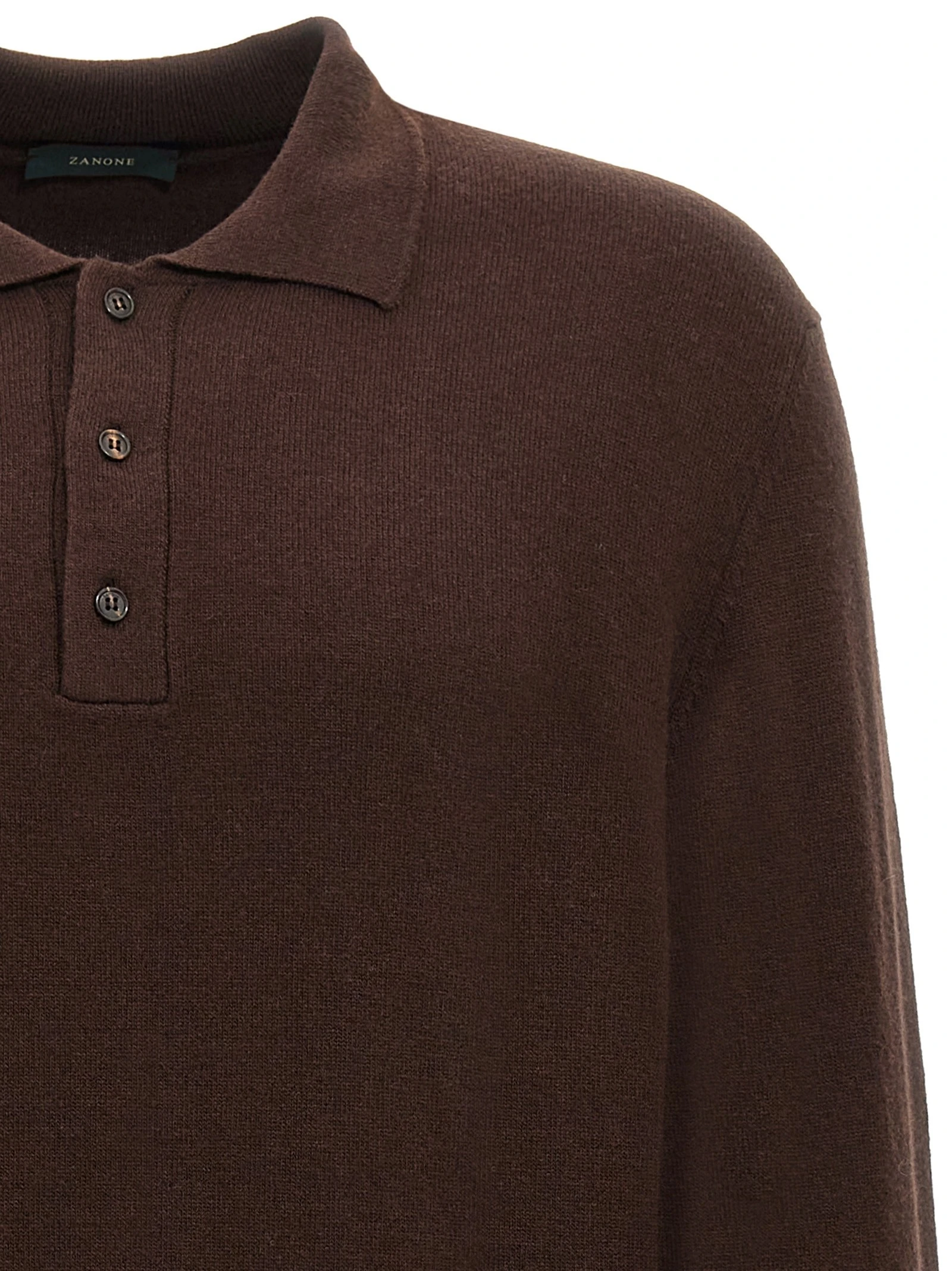 Cashmere wool polo shirt