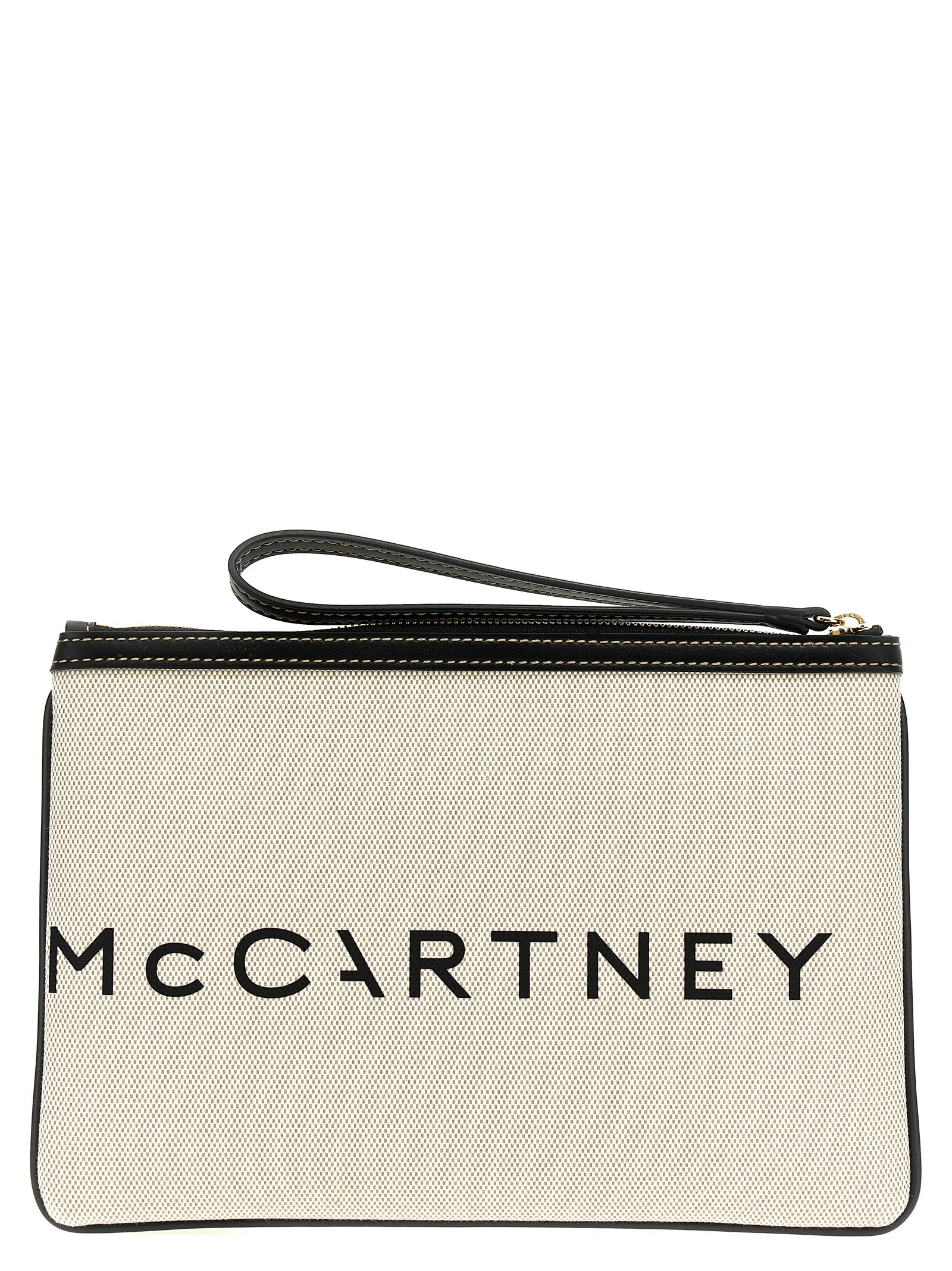 Logo clutch bag