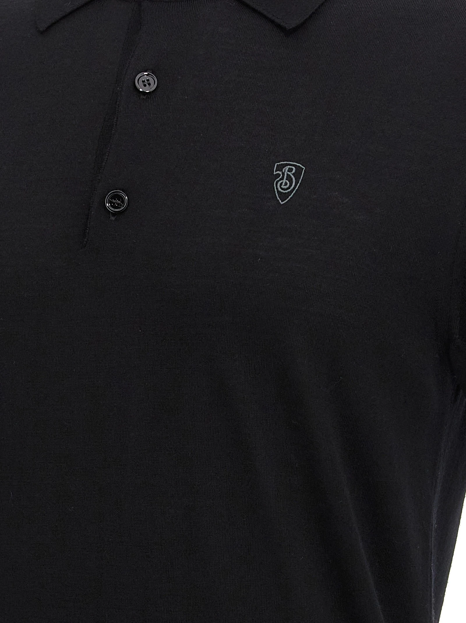 Wool polo shirt