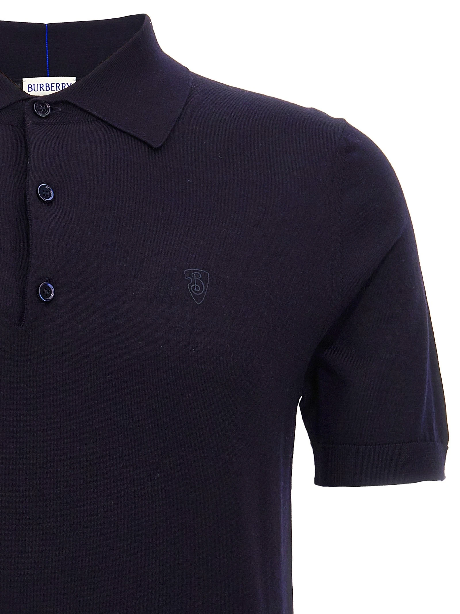 Wool polo shirt