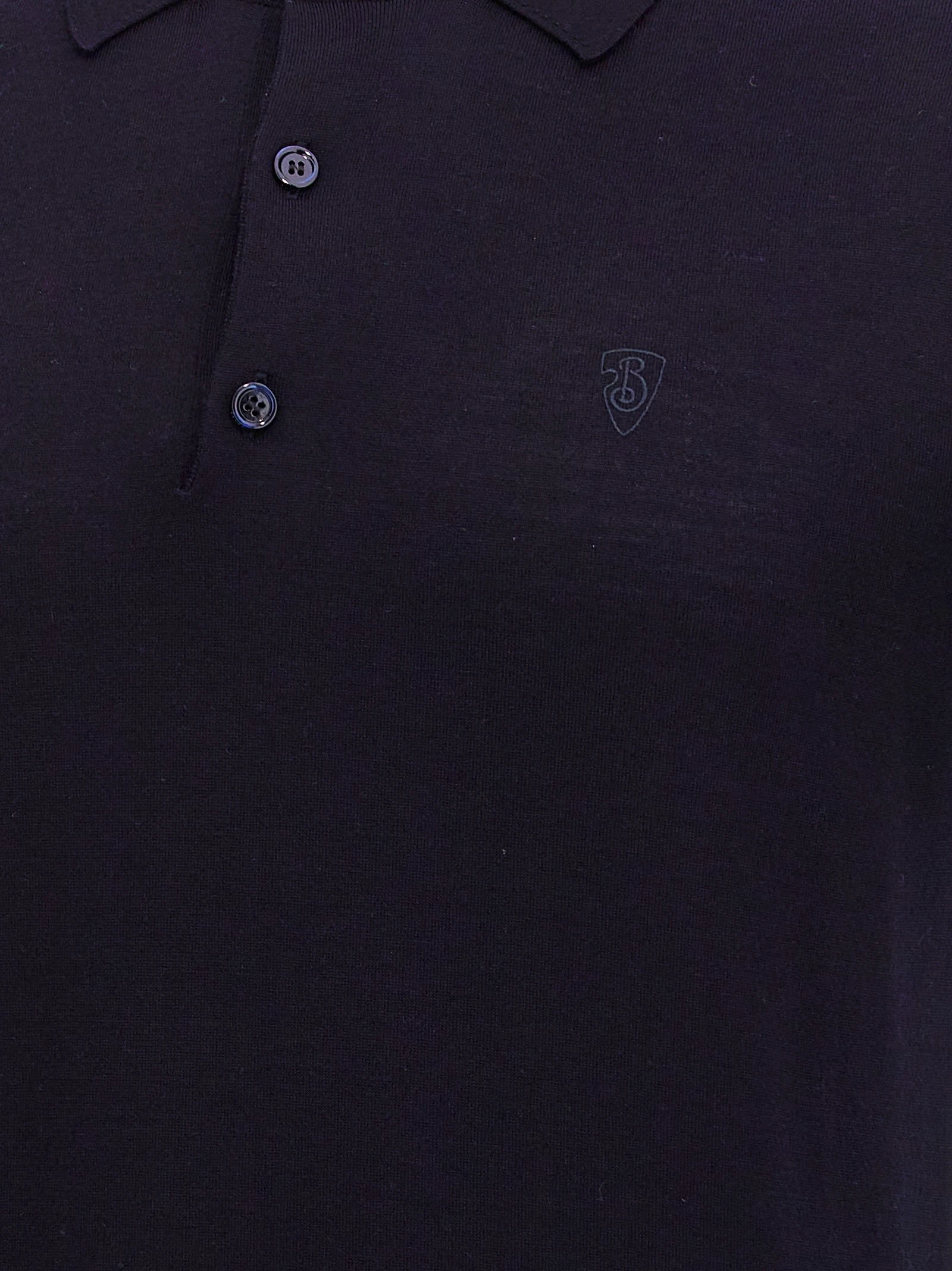Wool polo shirt