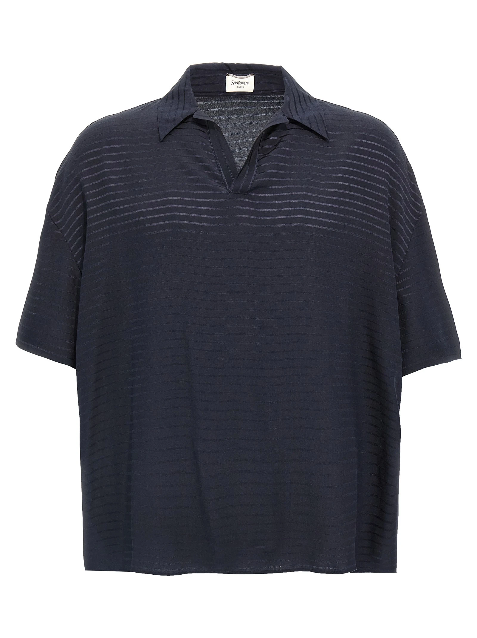 Silk polo shirt