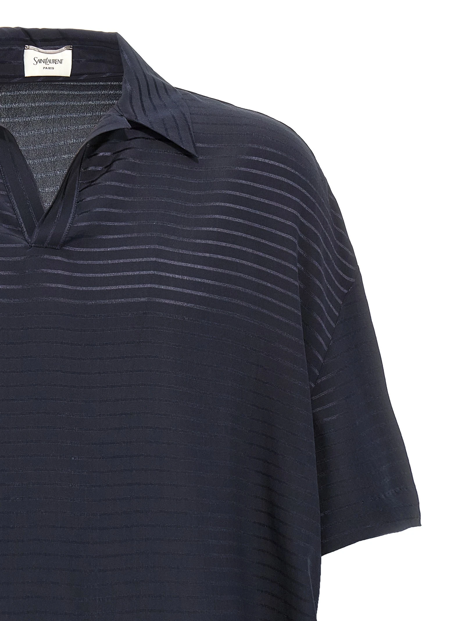 Silk polo shirt