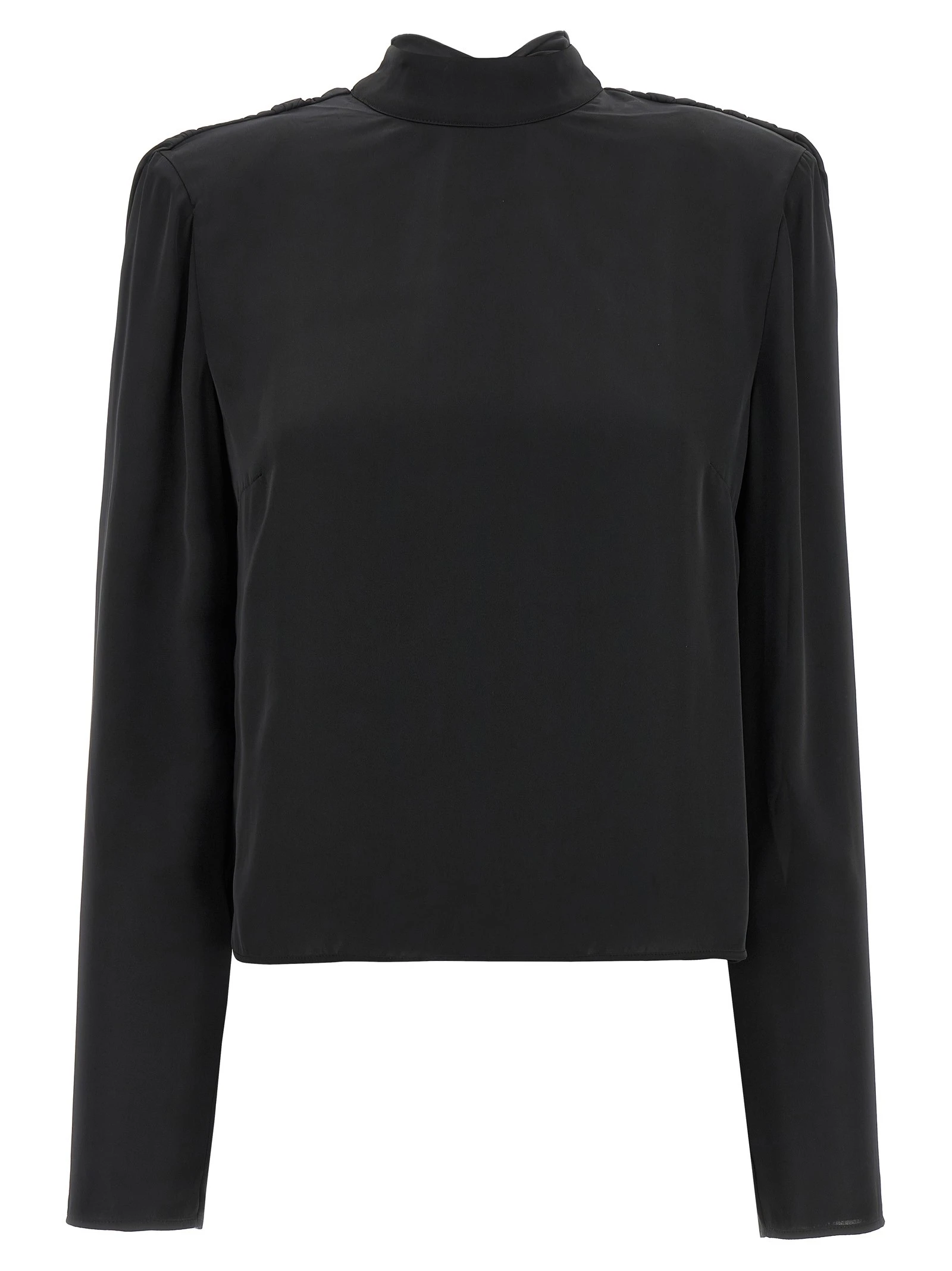 'Satin Drapy Back' top