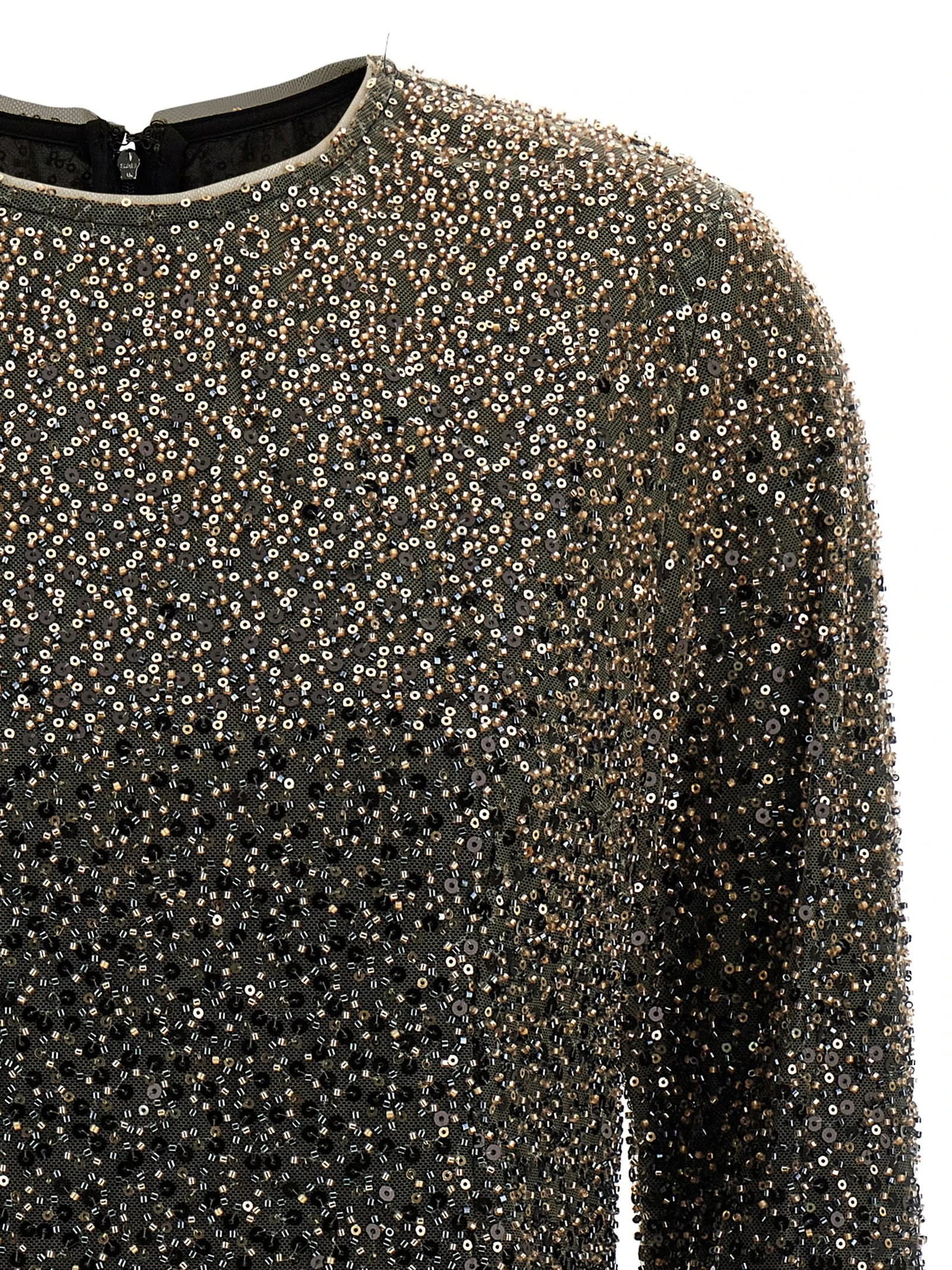 'Beaded Ls Mini' dress