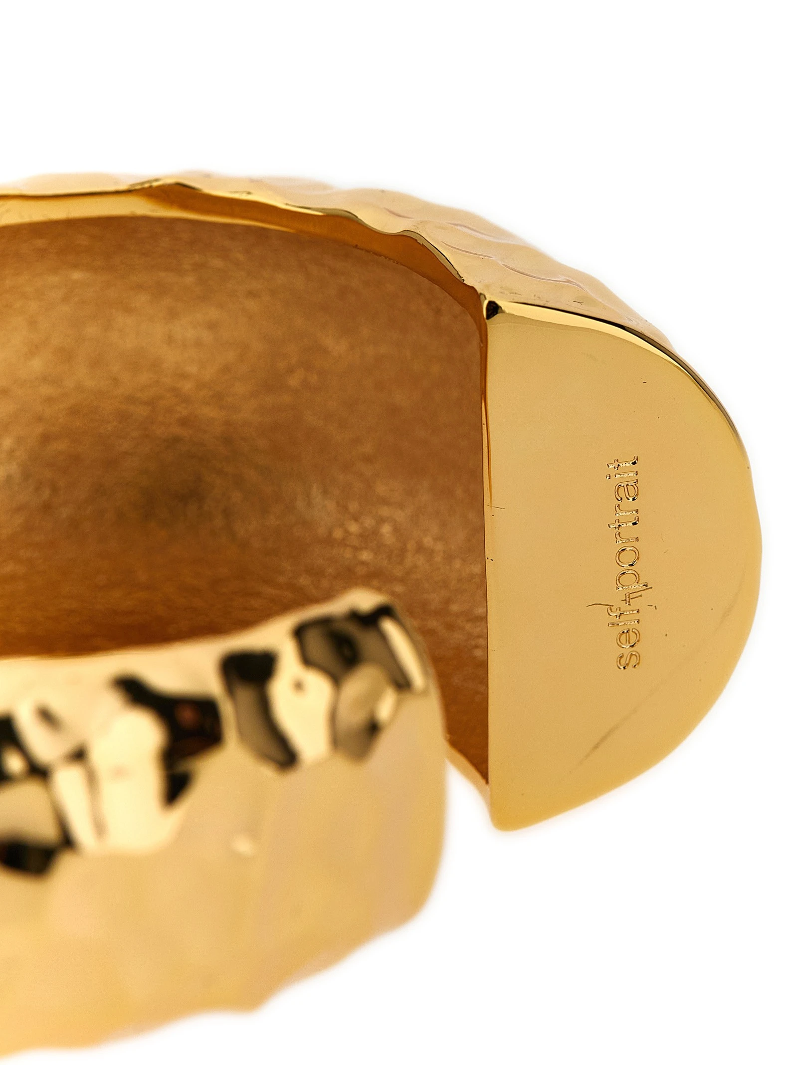 'Hammered Gold Cuff' bracelet