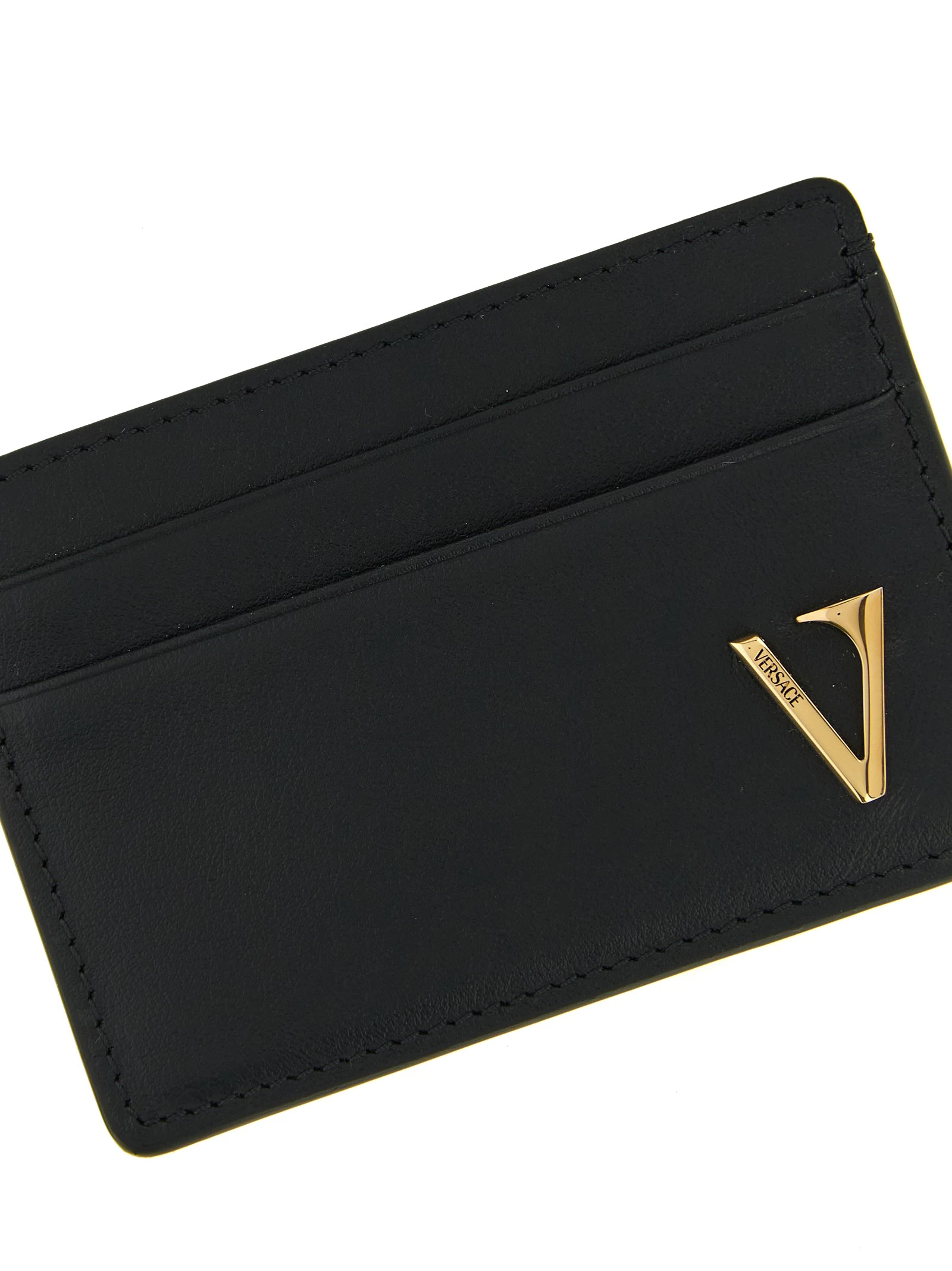 'V Logo' card holder