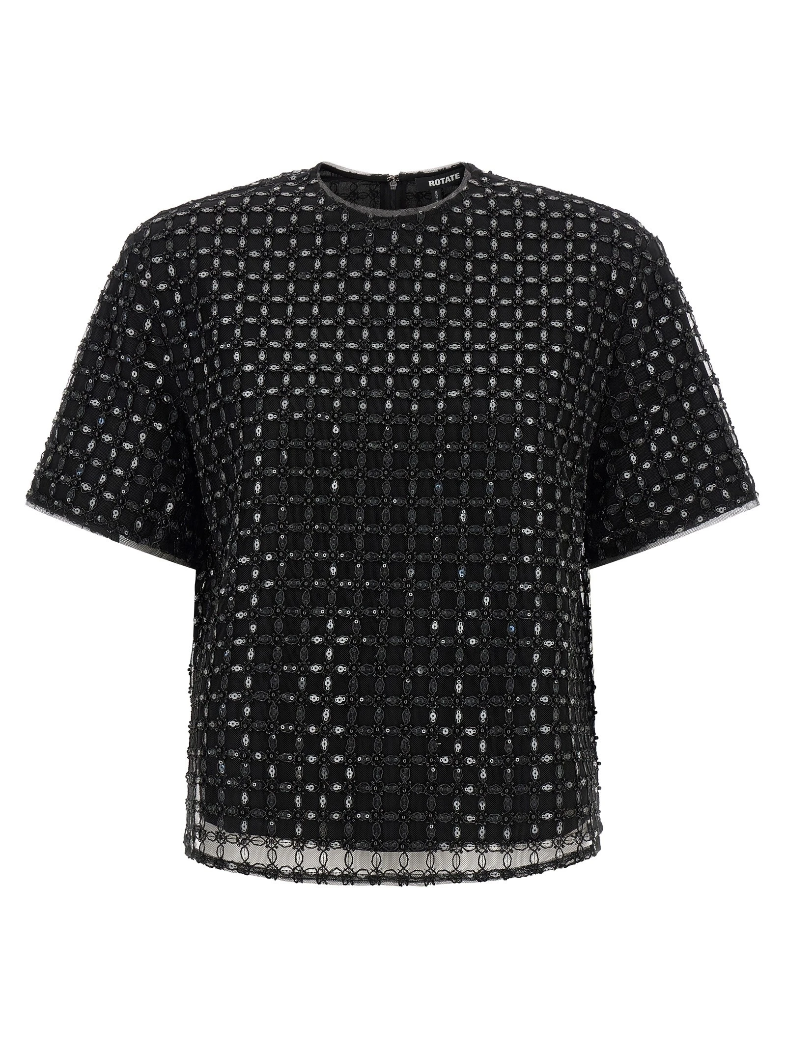 'Beaded Oversize' top