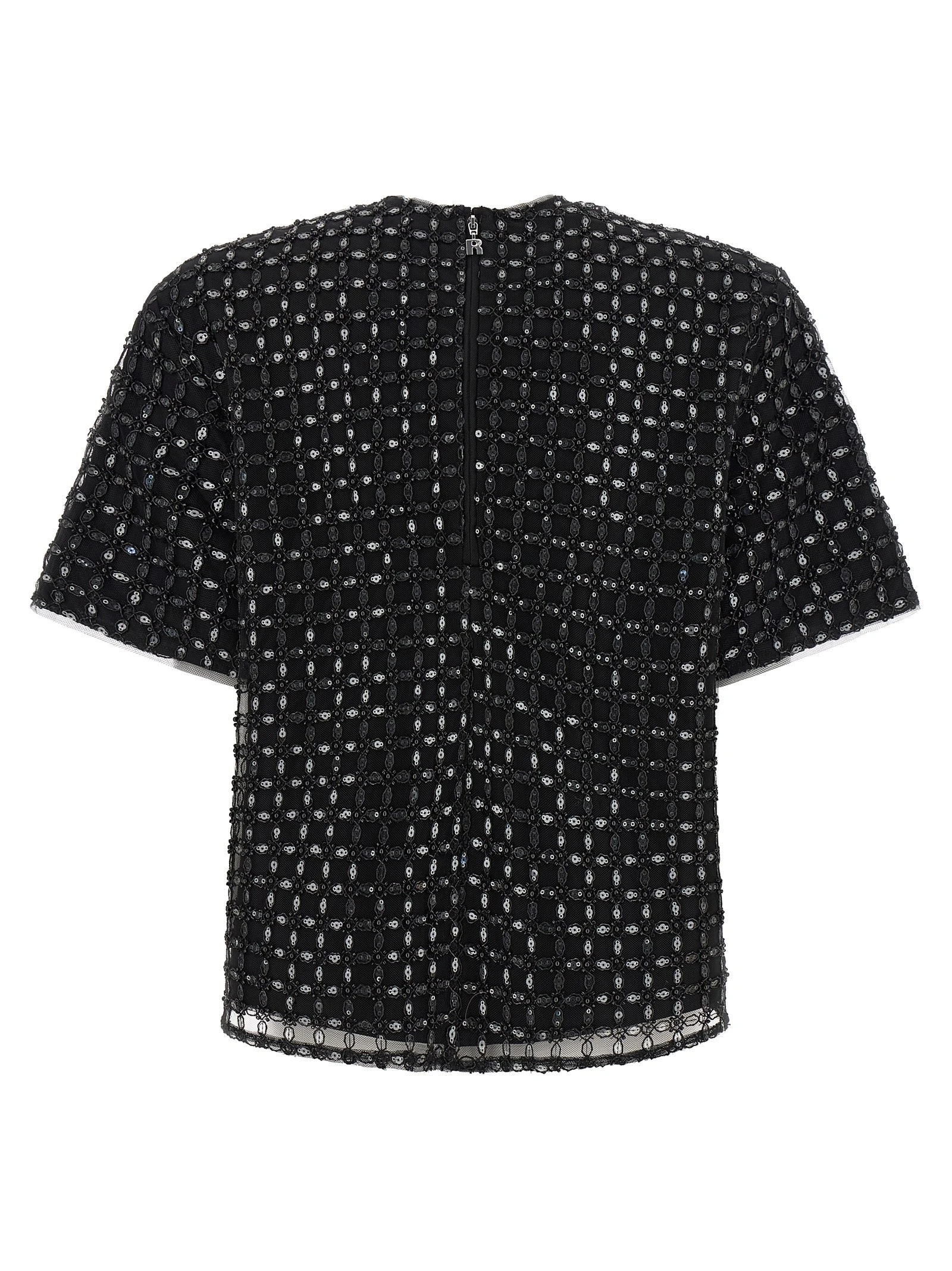 'Beaded Oversize' top