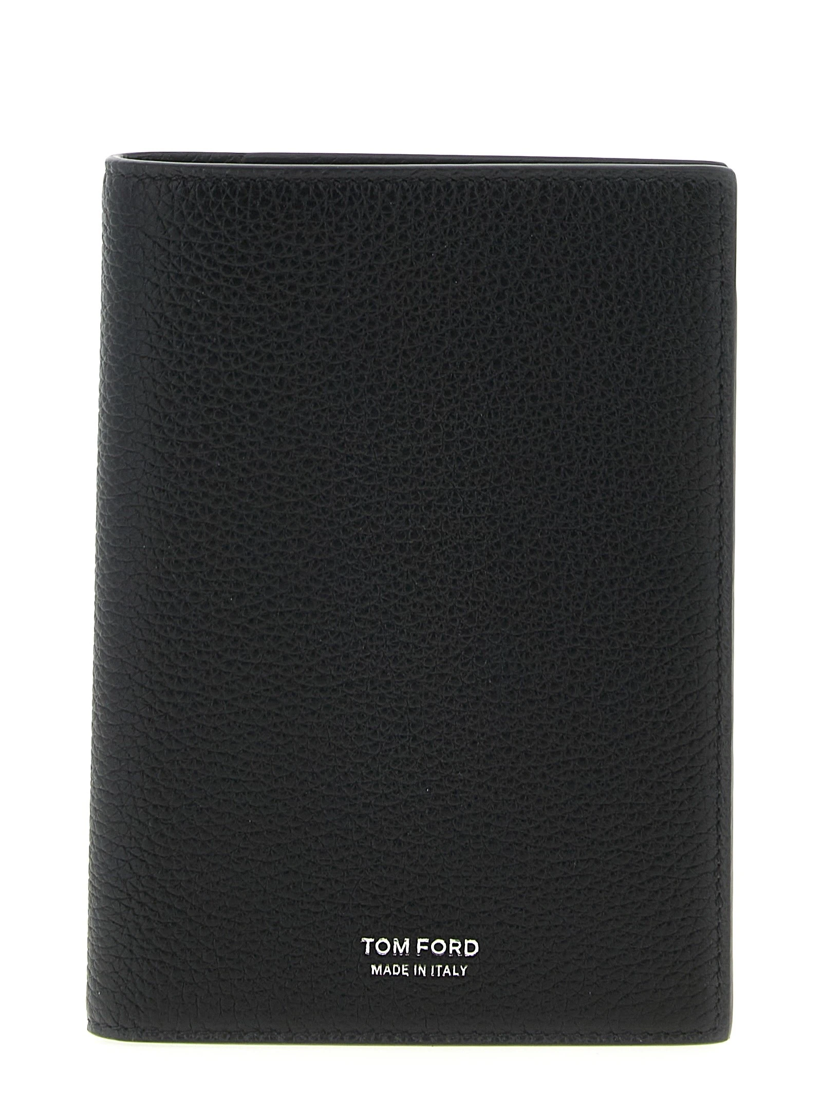 Hammered leather passport holder