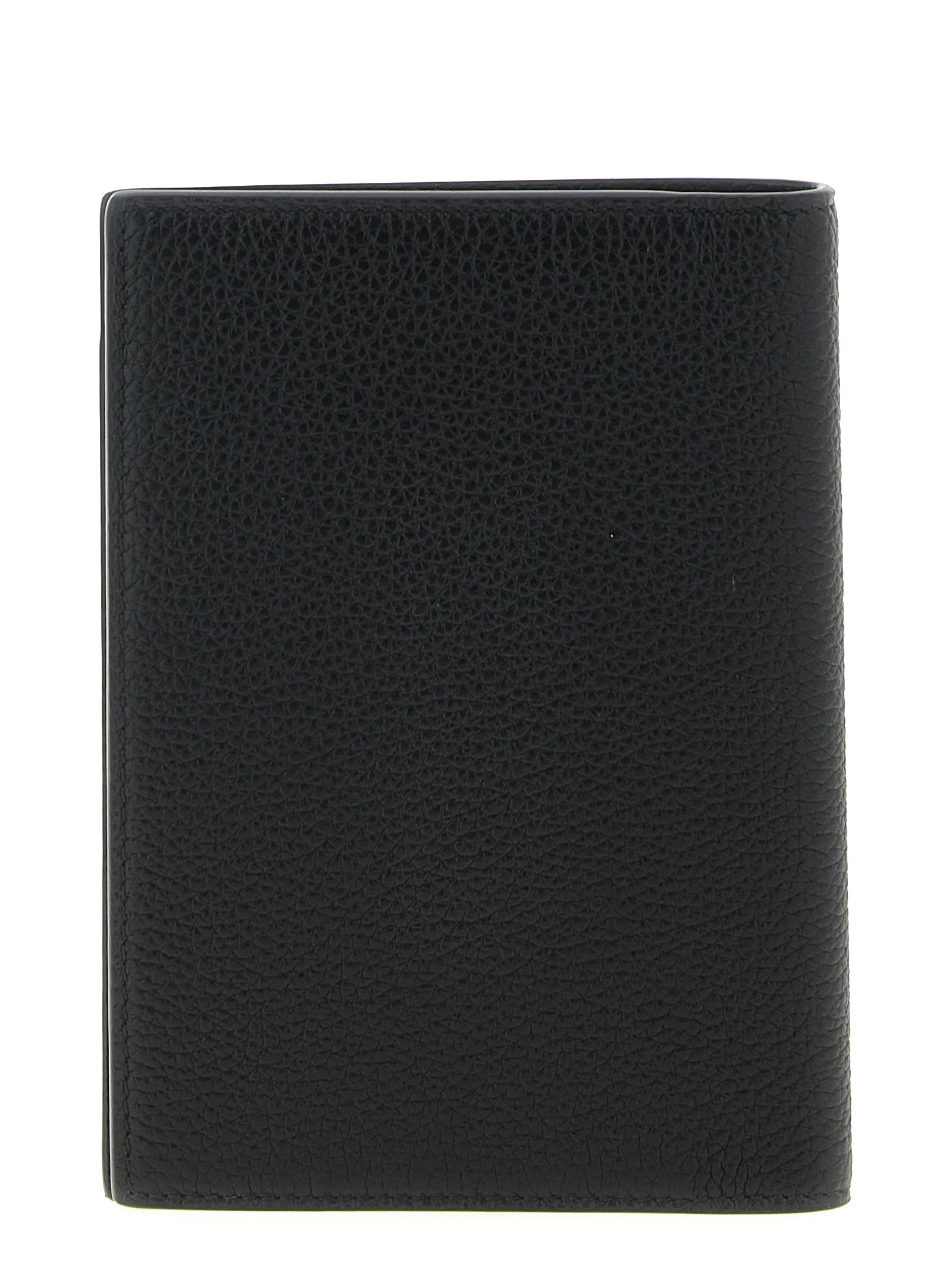 Hammered leather passport holder