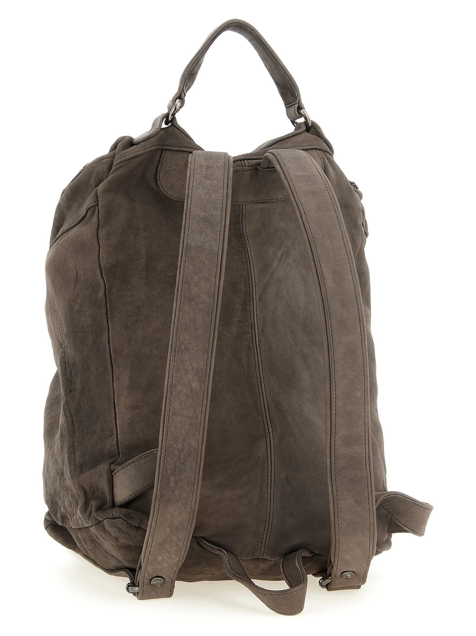 Leather backpack