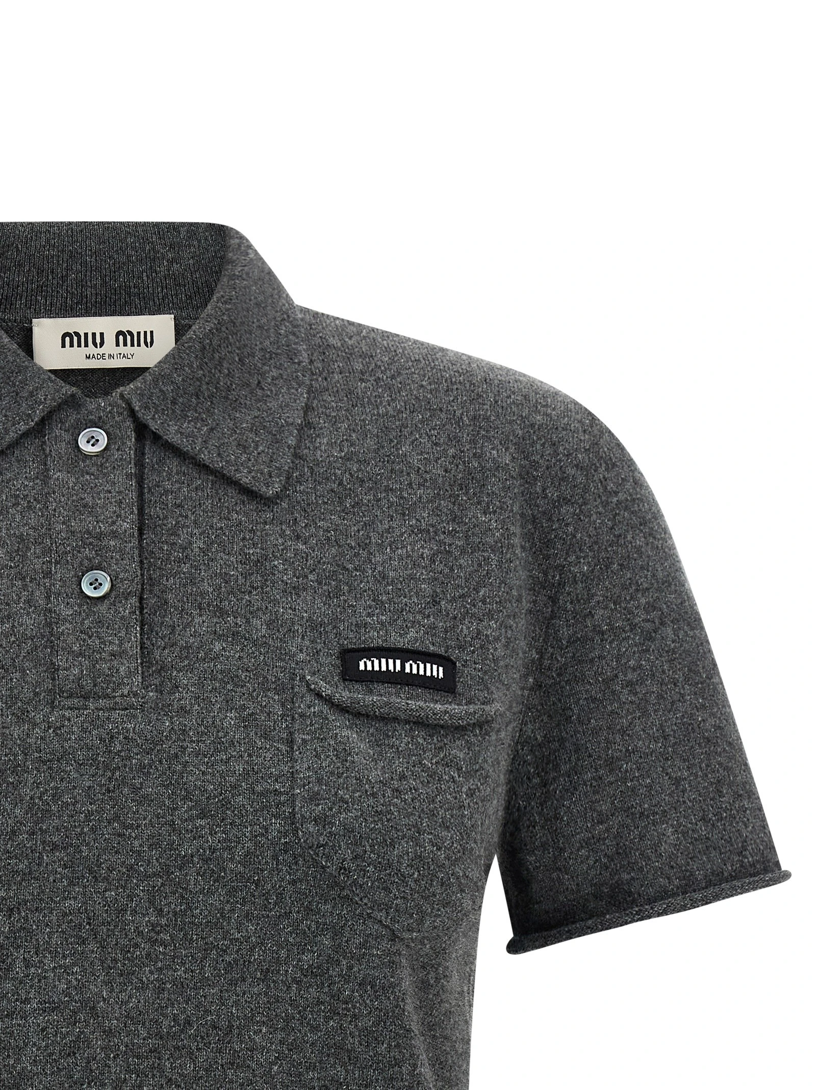Cashmere polo shirt