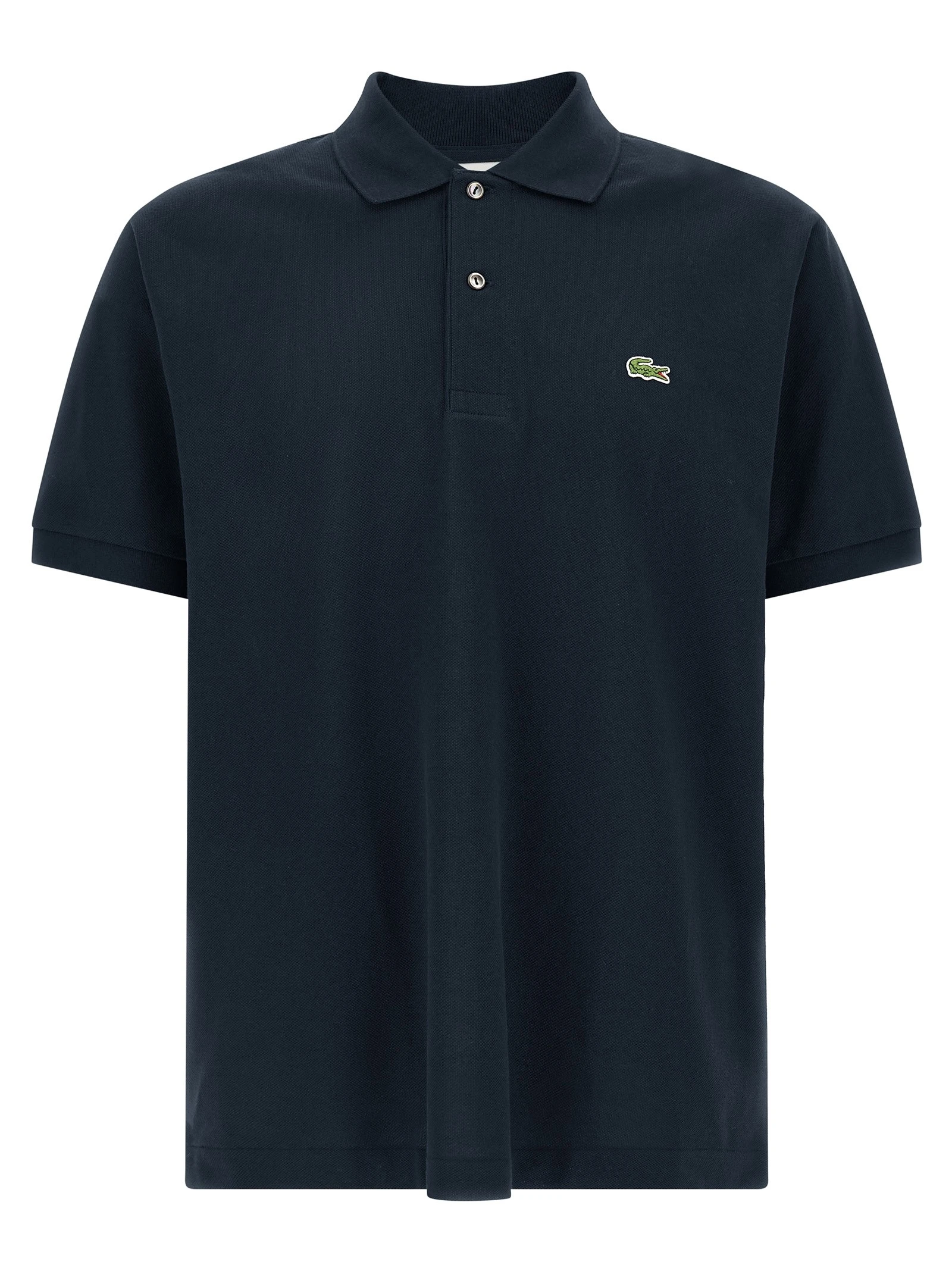Logo patch polo shirt