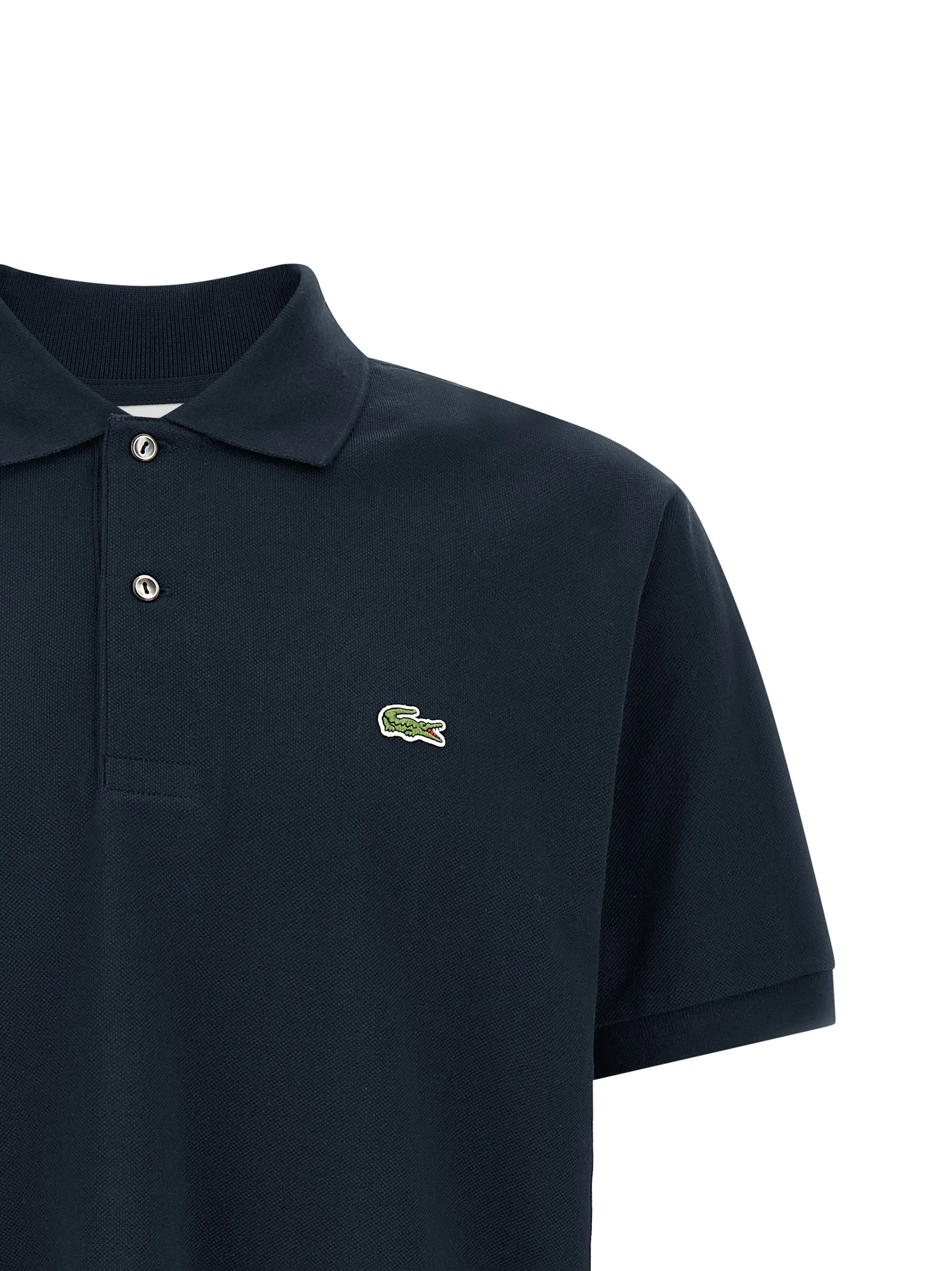 Logo patch polo shirt