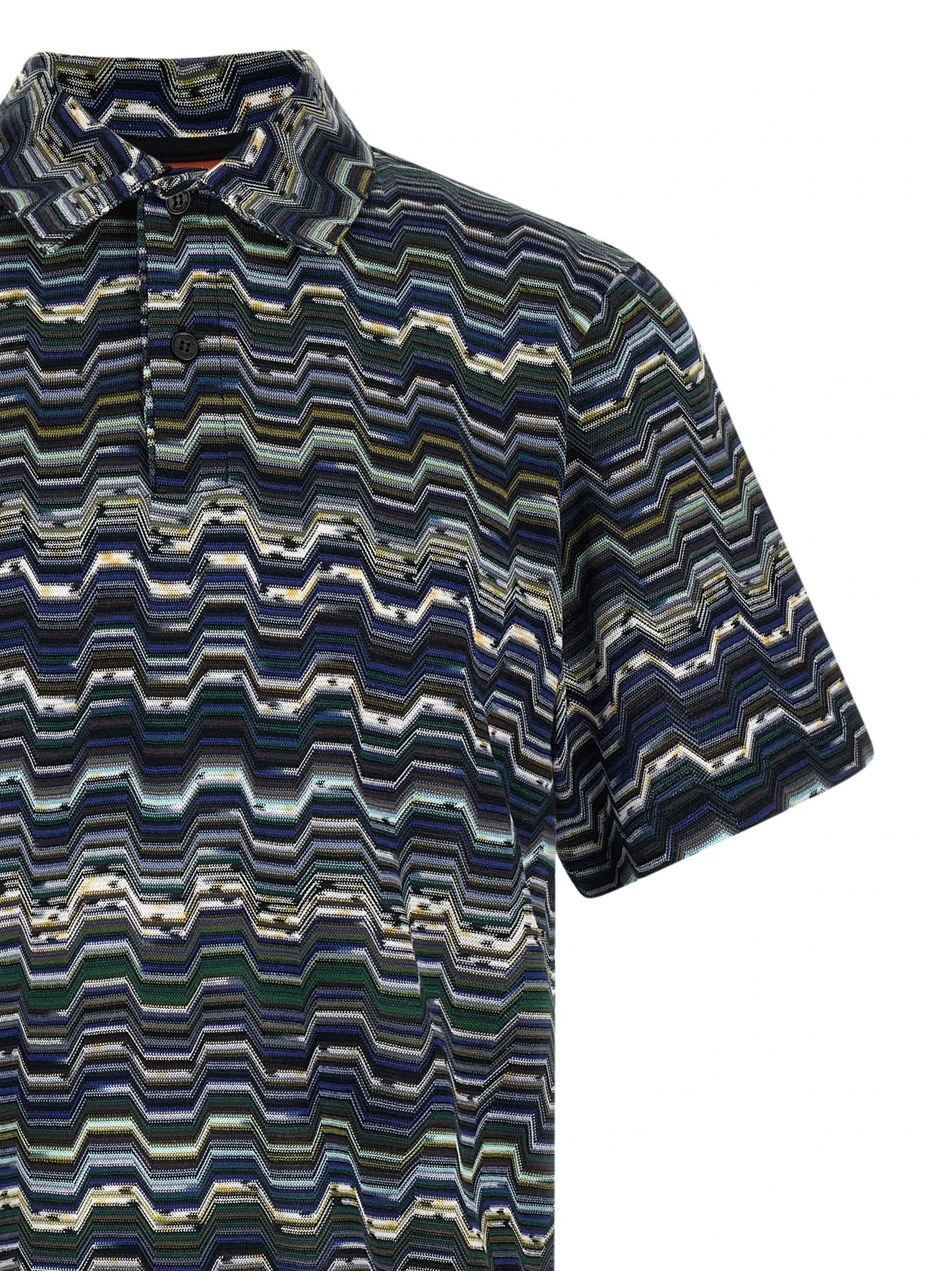 Zigzag polo shirt
