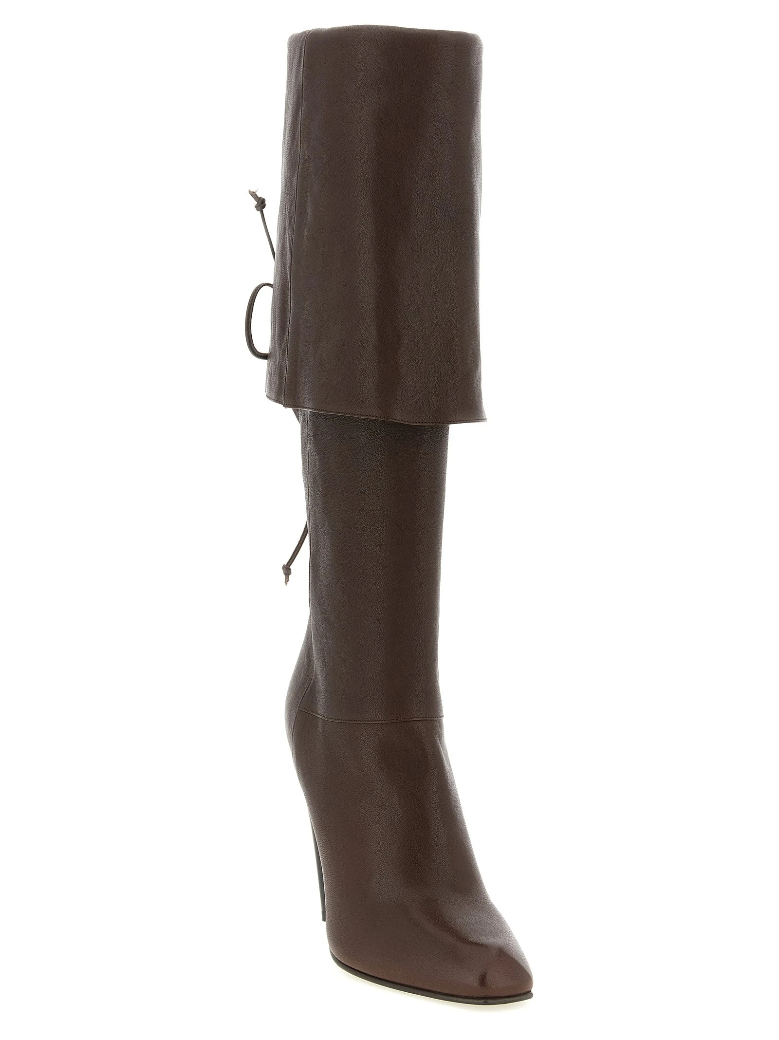 Horn heel boots