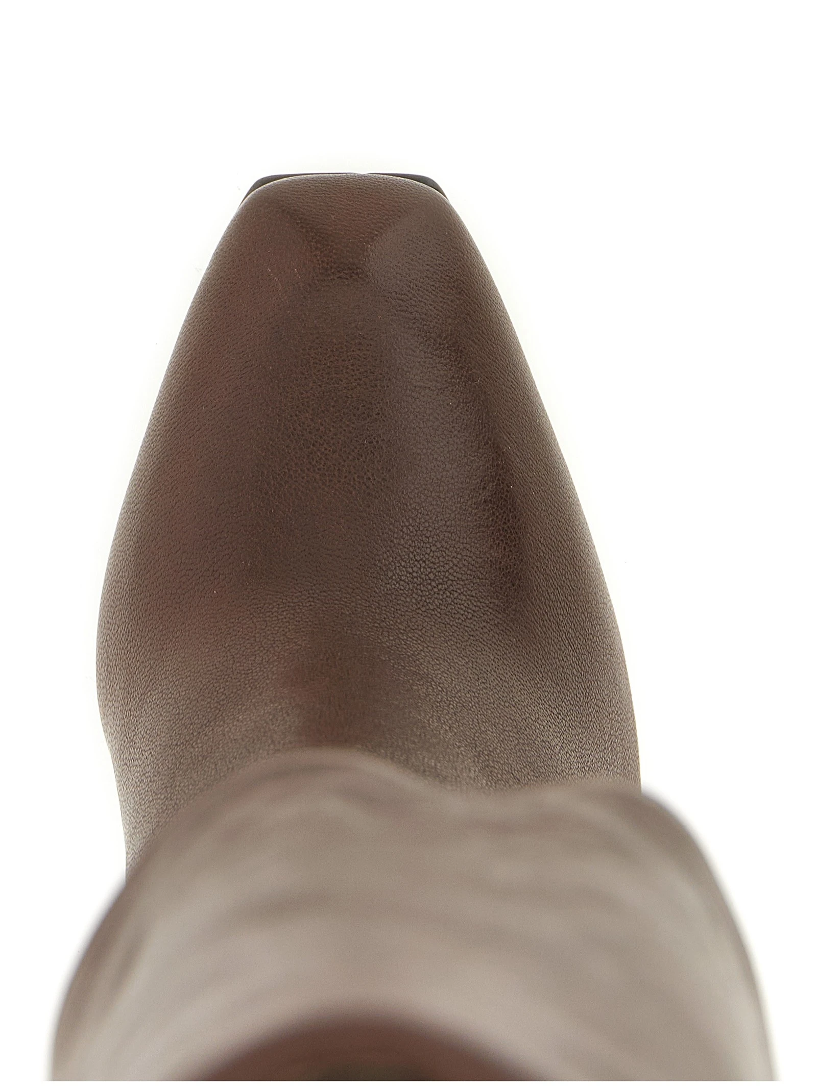 Horn heel boots