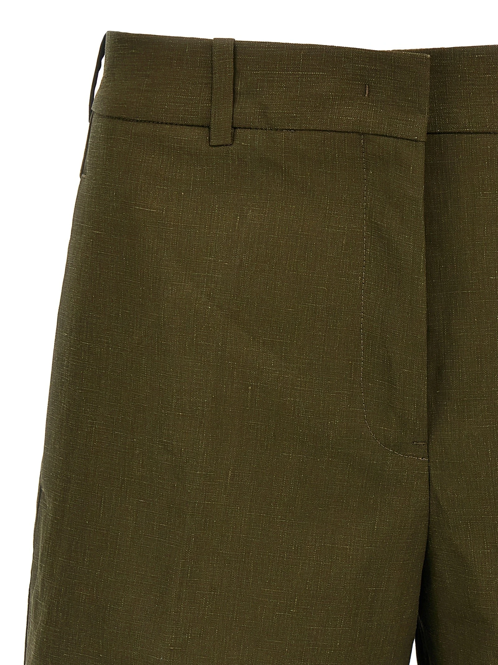 Linen bermuda shorts