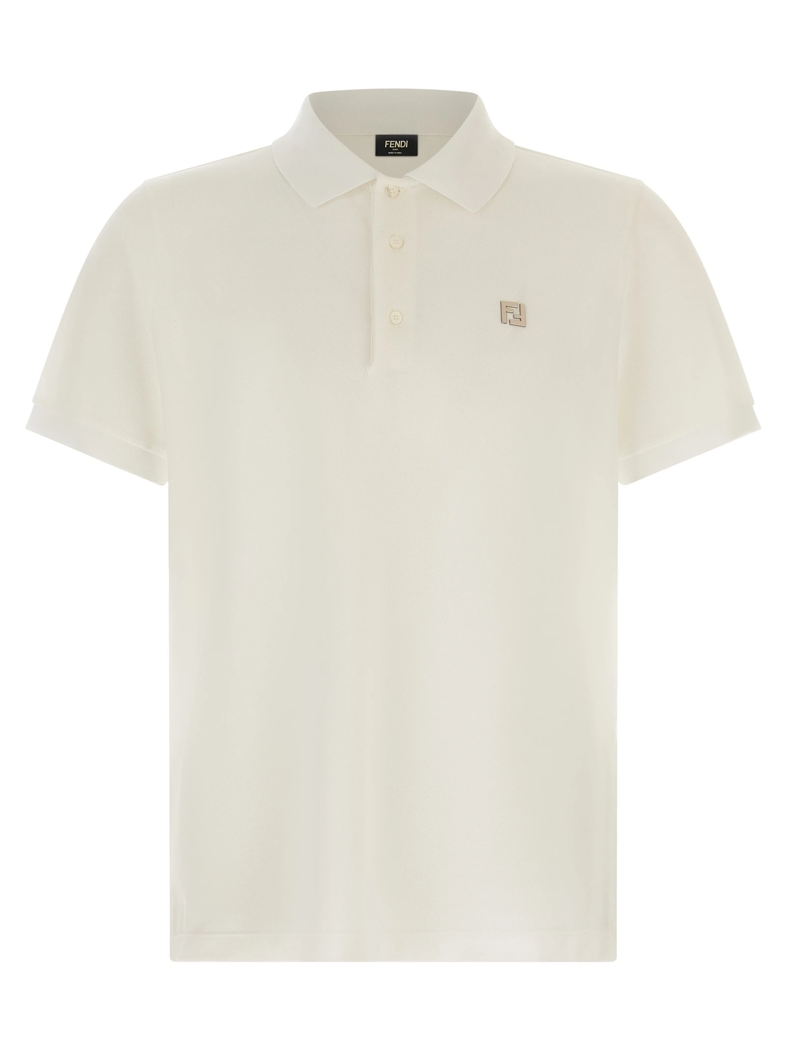 FF metallic logo polo shirt