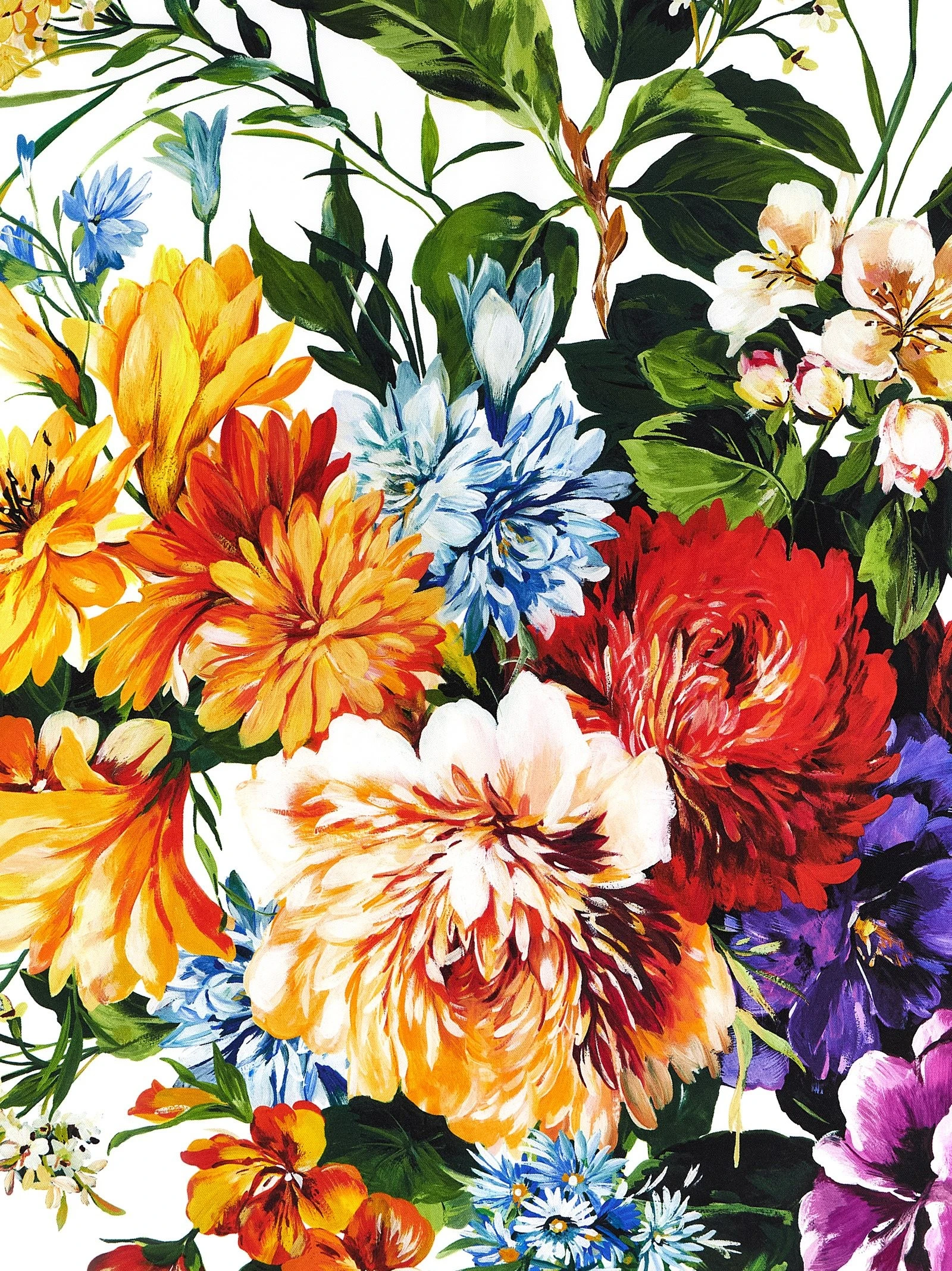 Floral print scarf